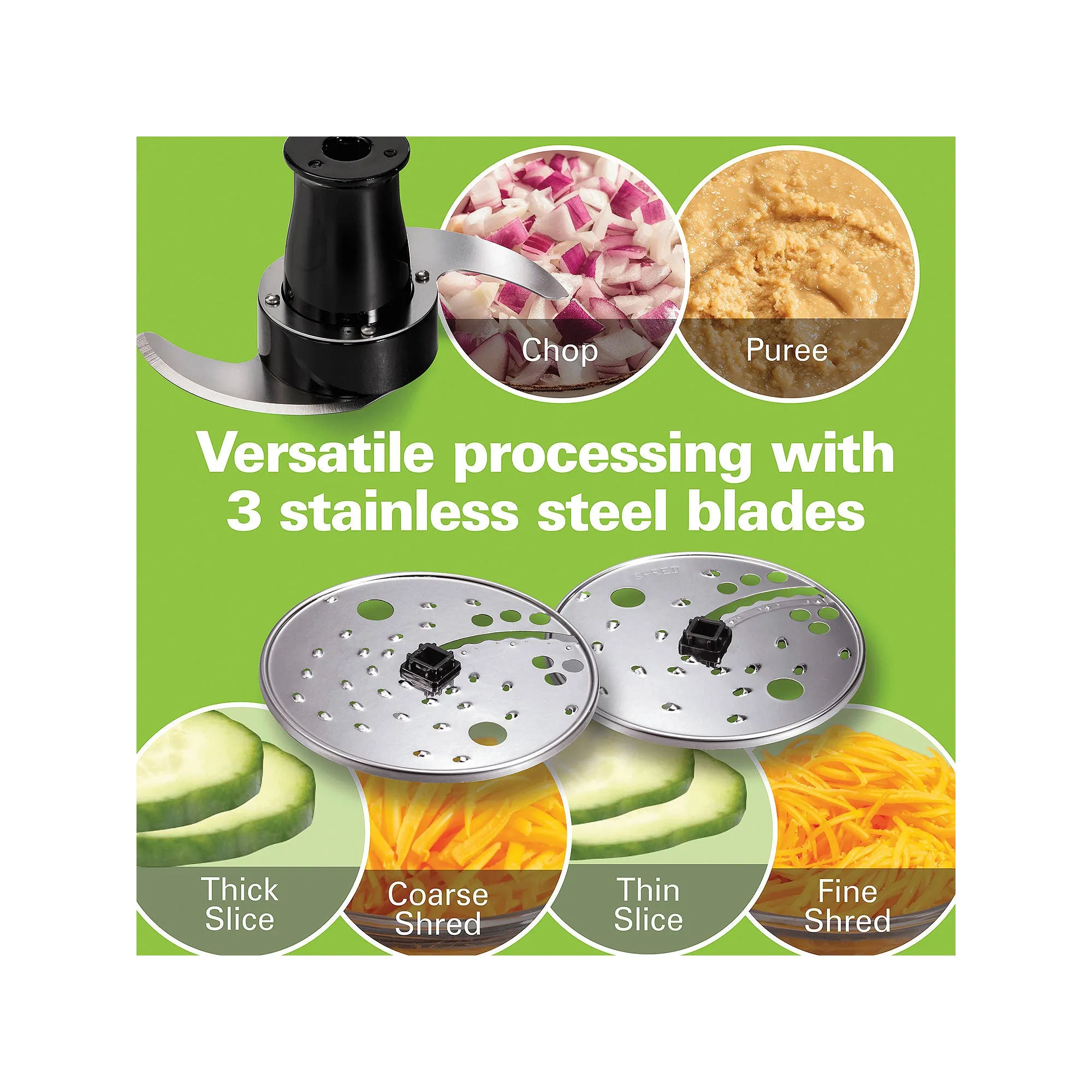 Hamilton Beach 12 Cups Food Processor 70724 - BLACK ONE SIZE