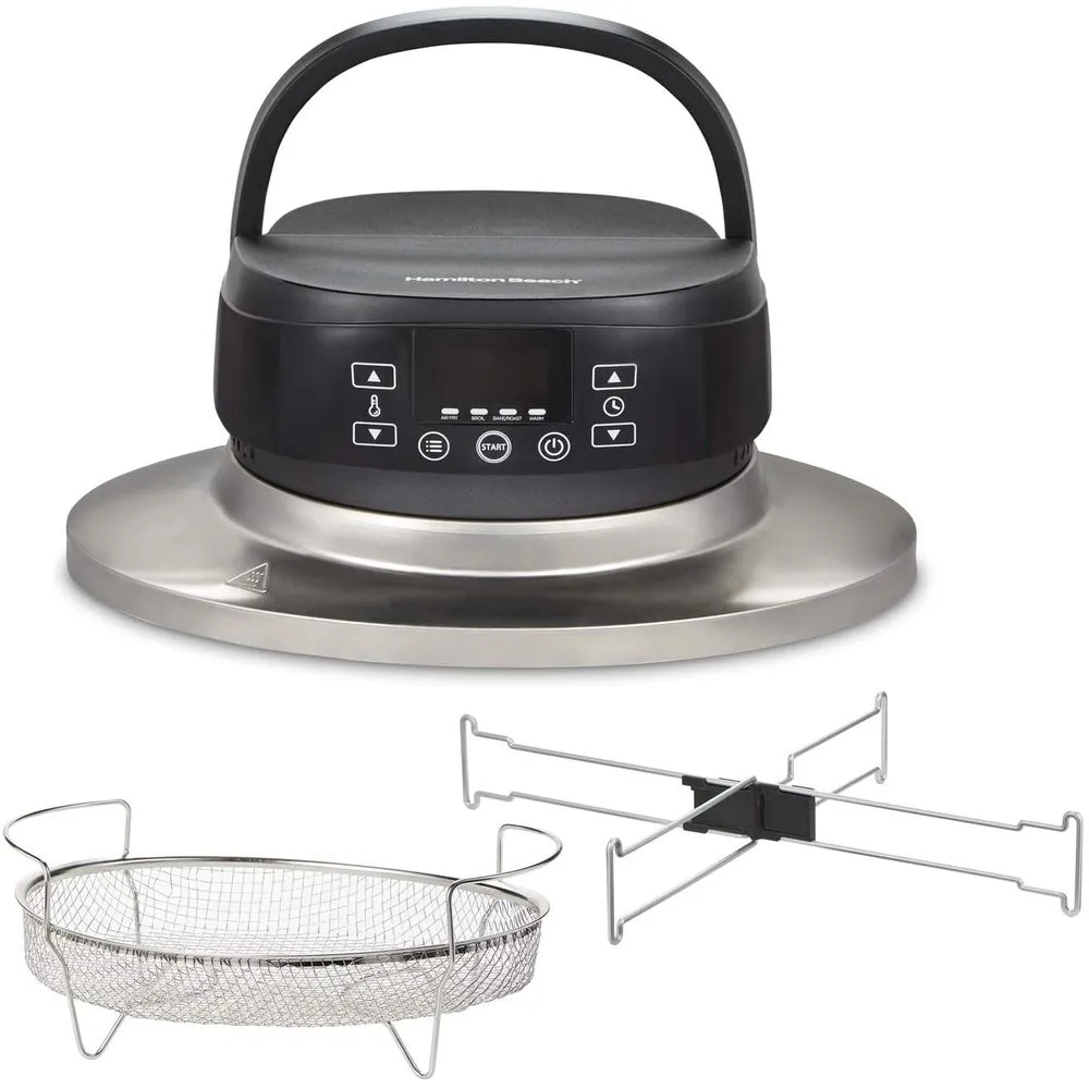 Hamilton Beach 33602 Air Fryer Lid, Fits 6 Quart Oval Slow Cooker Crock