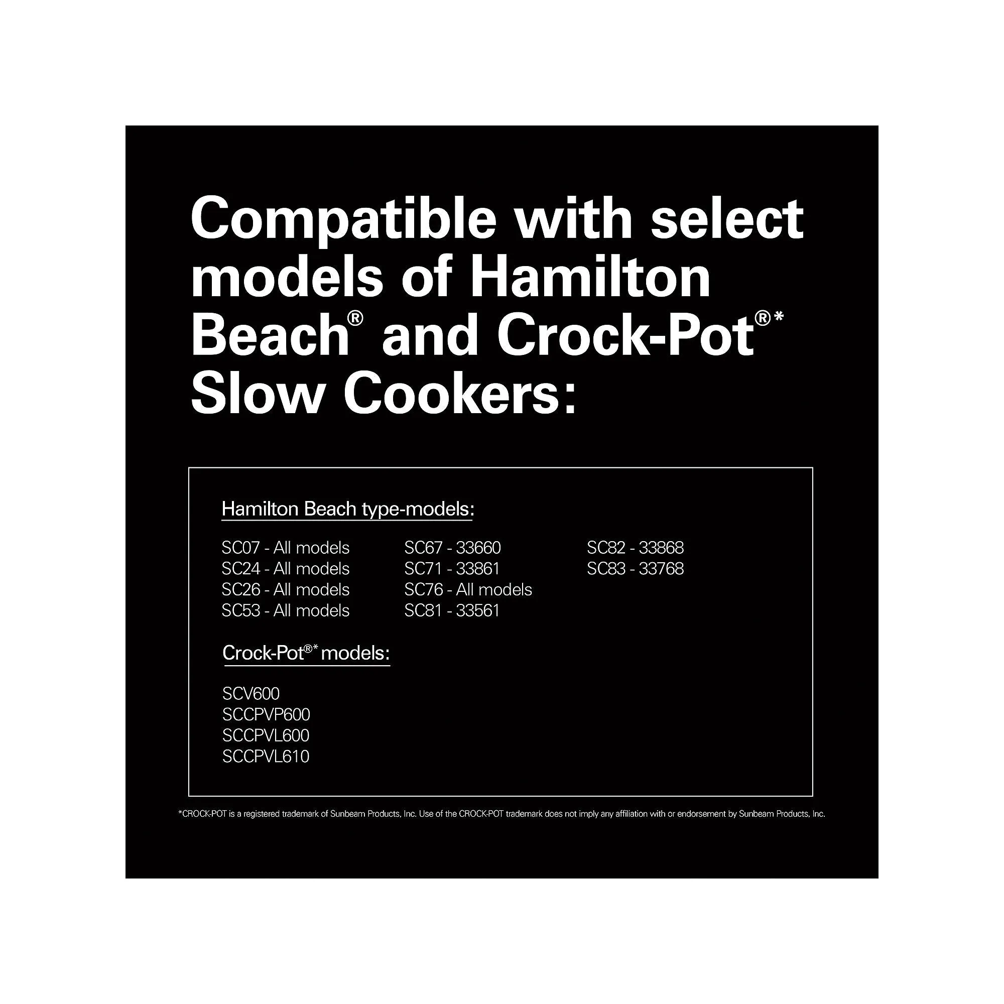 Hamilton Beach 33602 Air Fryer Lid, Fits 6 Quart Oval Slow Cooker Crock