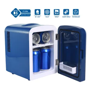Harry Potter 18589 Blue Ravenclaw Mini Fridge 4L Thermoelectric Cooler