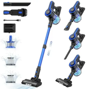 Hijob ddxcq Portable Cordless Stick Vacuum Cleaner, Blue