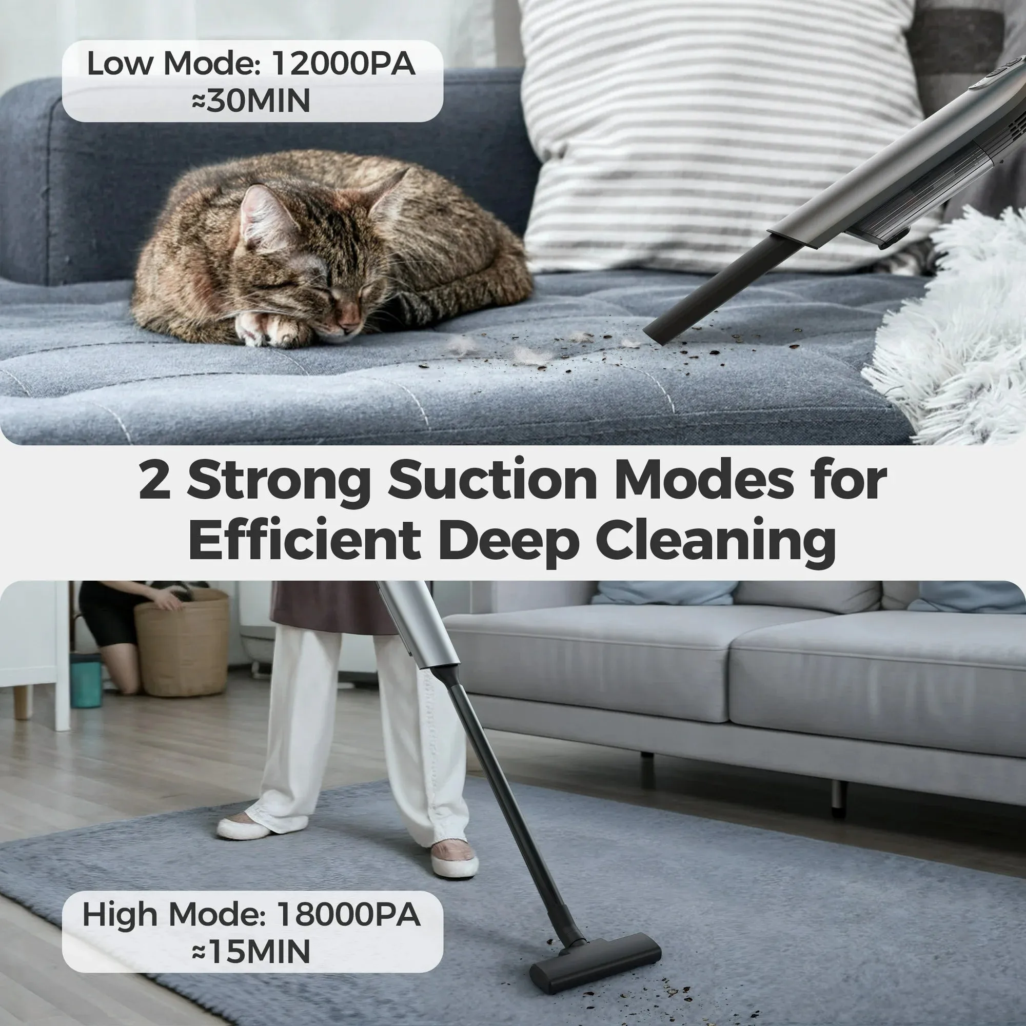 HiJob S2HJ-VC01 Cordless Handheld Vacuum Cleaner 18000PA 2500mAh