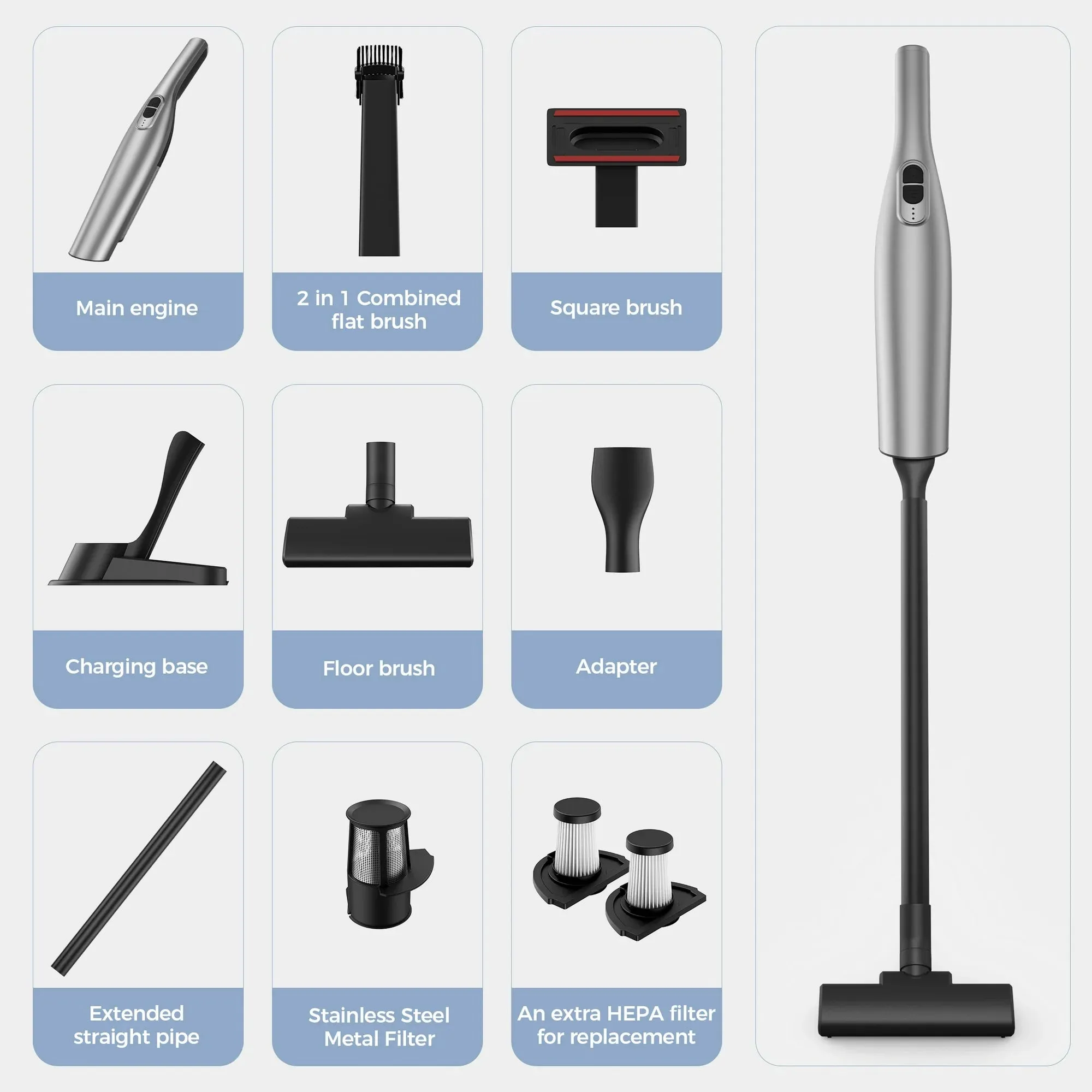 HiJob S2HJ-VC01 Cordless Handheld Vacuum Cleaner 18000PA 2500mAh