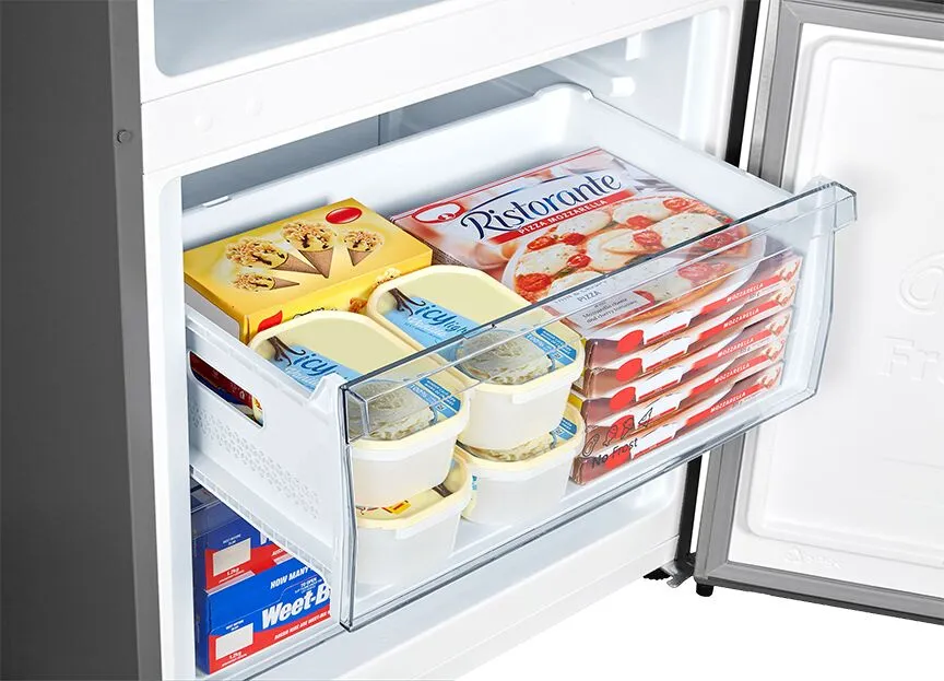 Hisense Fingerprint Resistant Titanium 28" Counter Depth Bottom Mount Refrigerator (15 Cu.Ft.) - RB15A2CSE