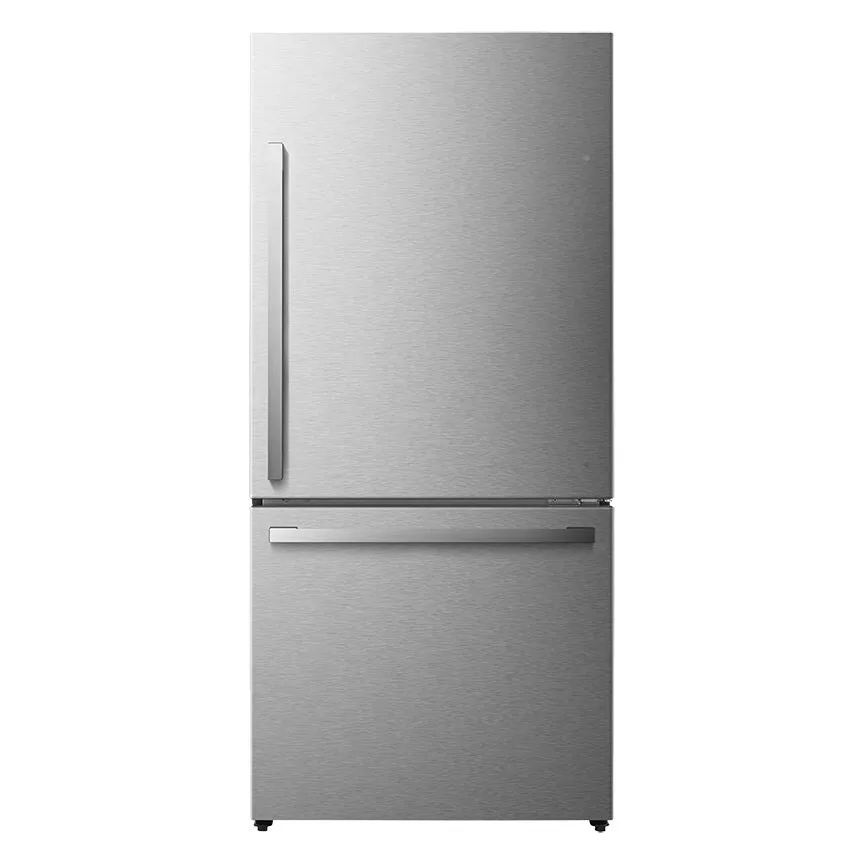 Hisense Fingerprint Resistant Titanium 31" Counter-Depth Bottom Mount Refrigerator (17 Cu.Ft) - RB17A2CSE