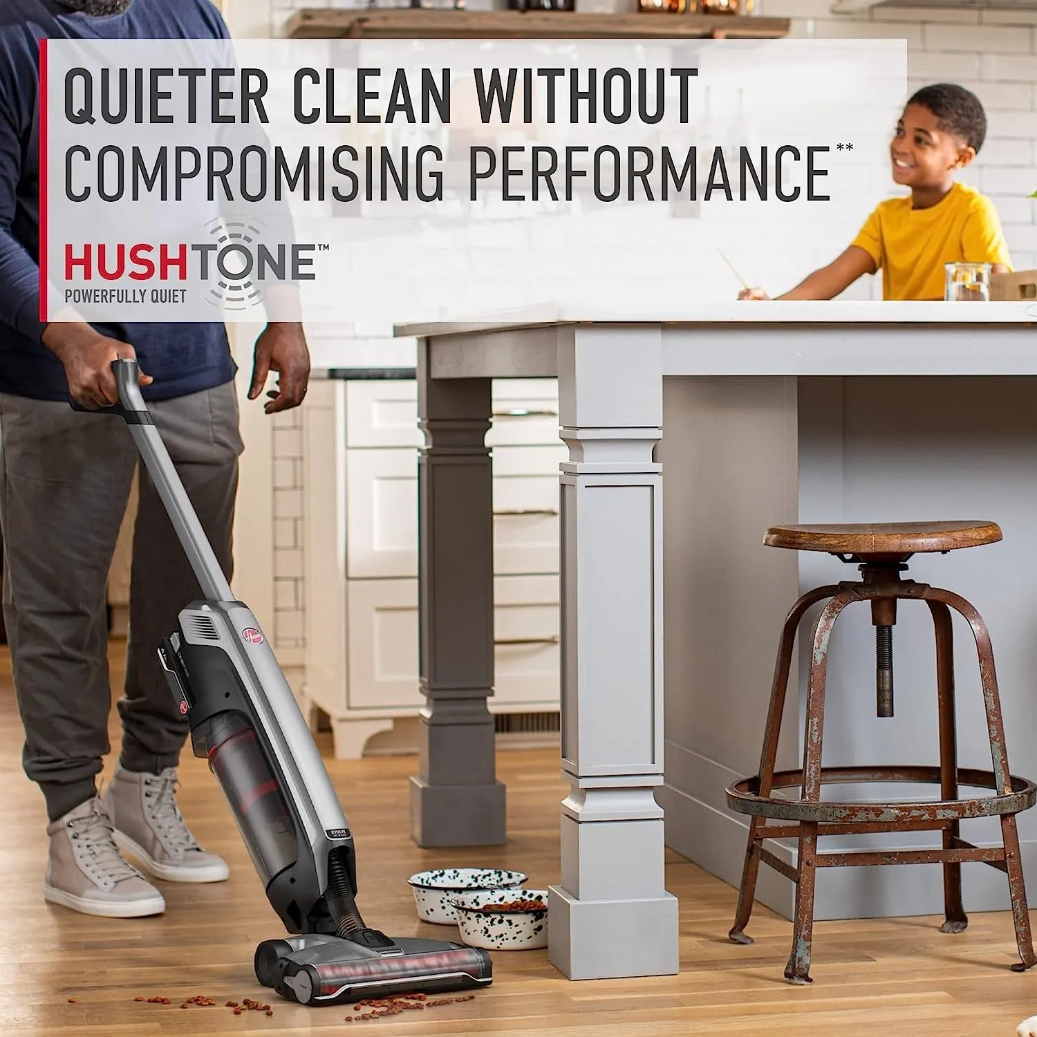Hoover BH53801V ONEPWR Evolve Pet Elite Cordless Upright Vacuum Cleaner - Gray