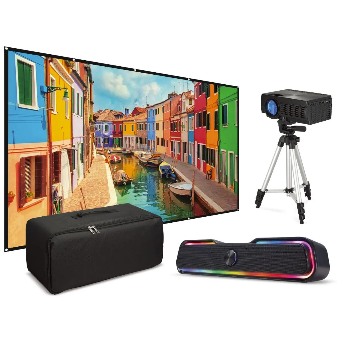 iLive 150" Class FHD (1080P) LED Projector (THE2223BDL)