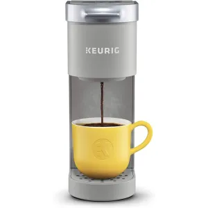 Keurig K-Mini Coffee Maker, Single Serve K-Cup Pod Coffee Brewer, 6 to 12 oz. Brew Sizes, Studio Gray
