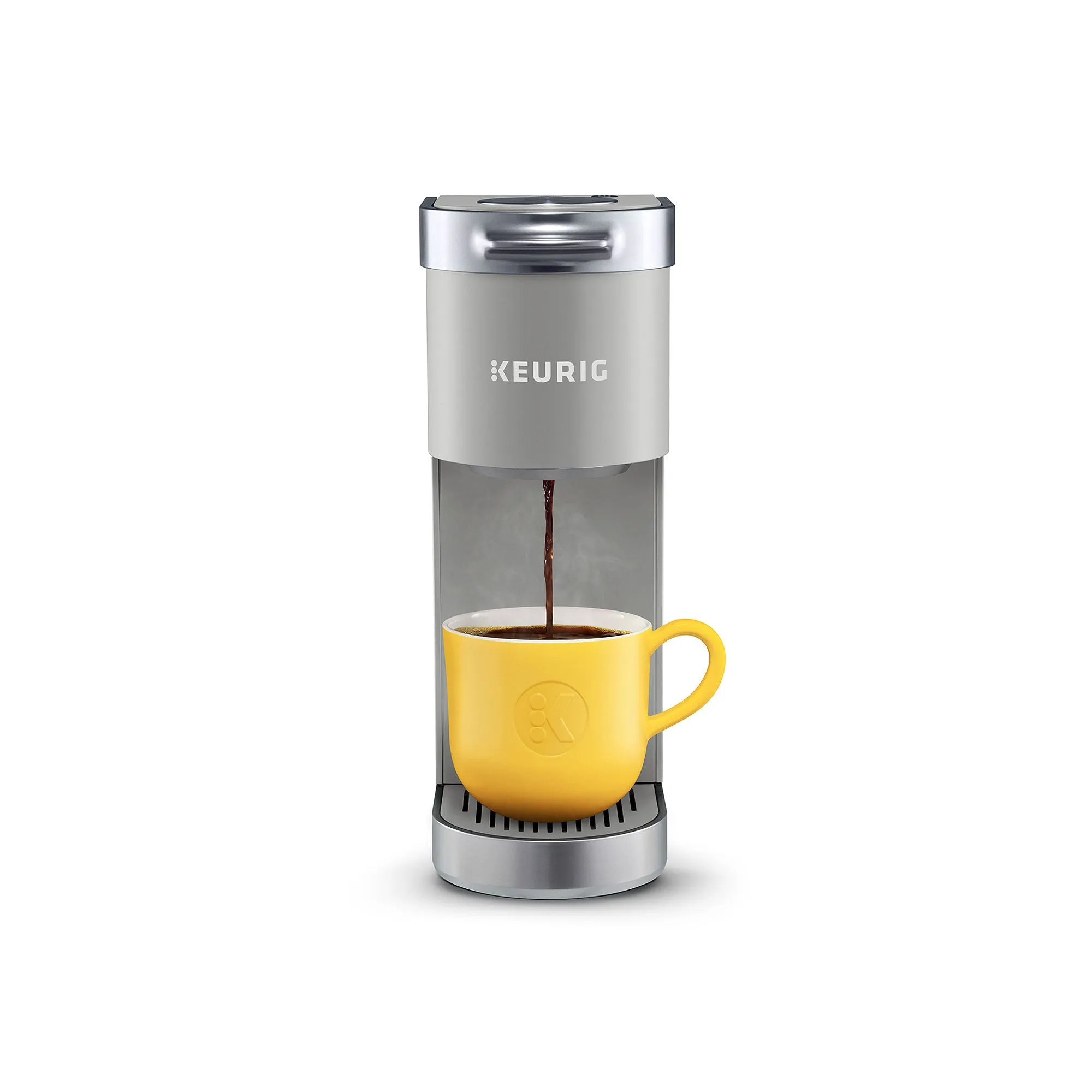 Keurig K-Mini Coffee Maker, Single Serve K-Cup Pod Coffee Brewer, 6 to 12 oz. Brew Sizes, Studio Gray