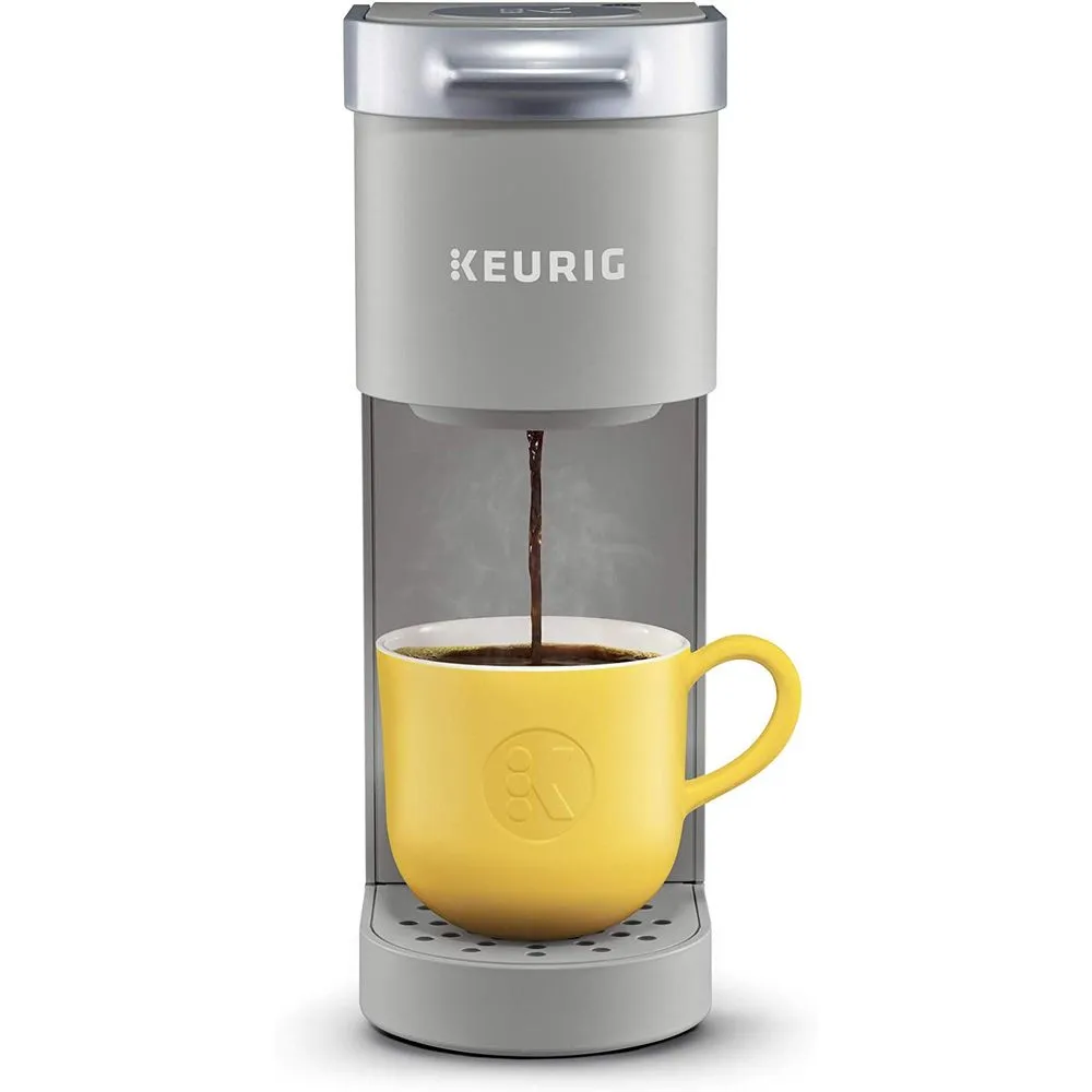 Keurig K-Mini Coffee Maker, Single Serve K-Cup Pod Coffee Brewer, 6 to 12 oz. Brew Sizes, Studio Gray