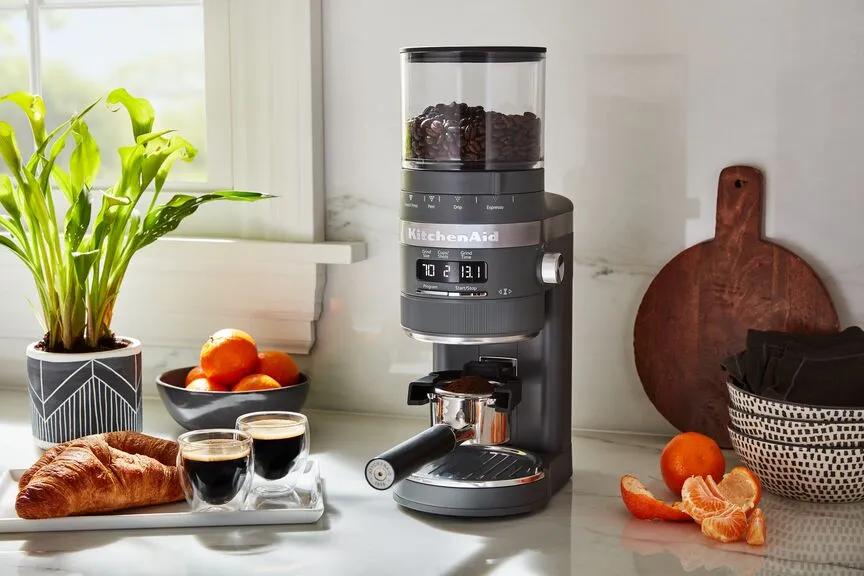 KitchenAid® Charcoal Grey Burr Coffee Grinder - KCG8433DG