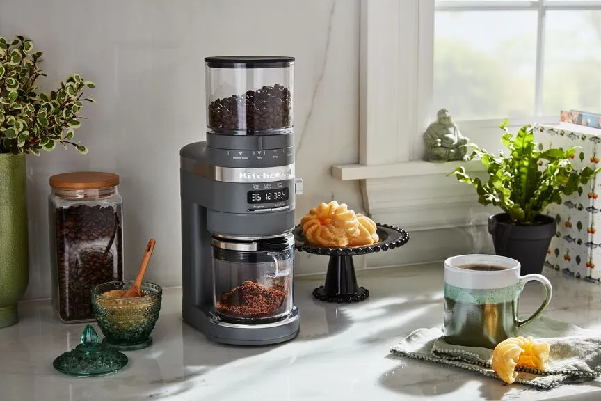 KitchenAid® Charcoal Grey Burr Coffee Grinder - KCG8433DG