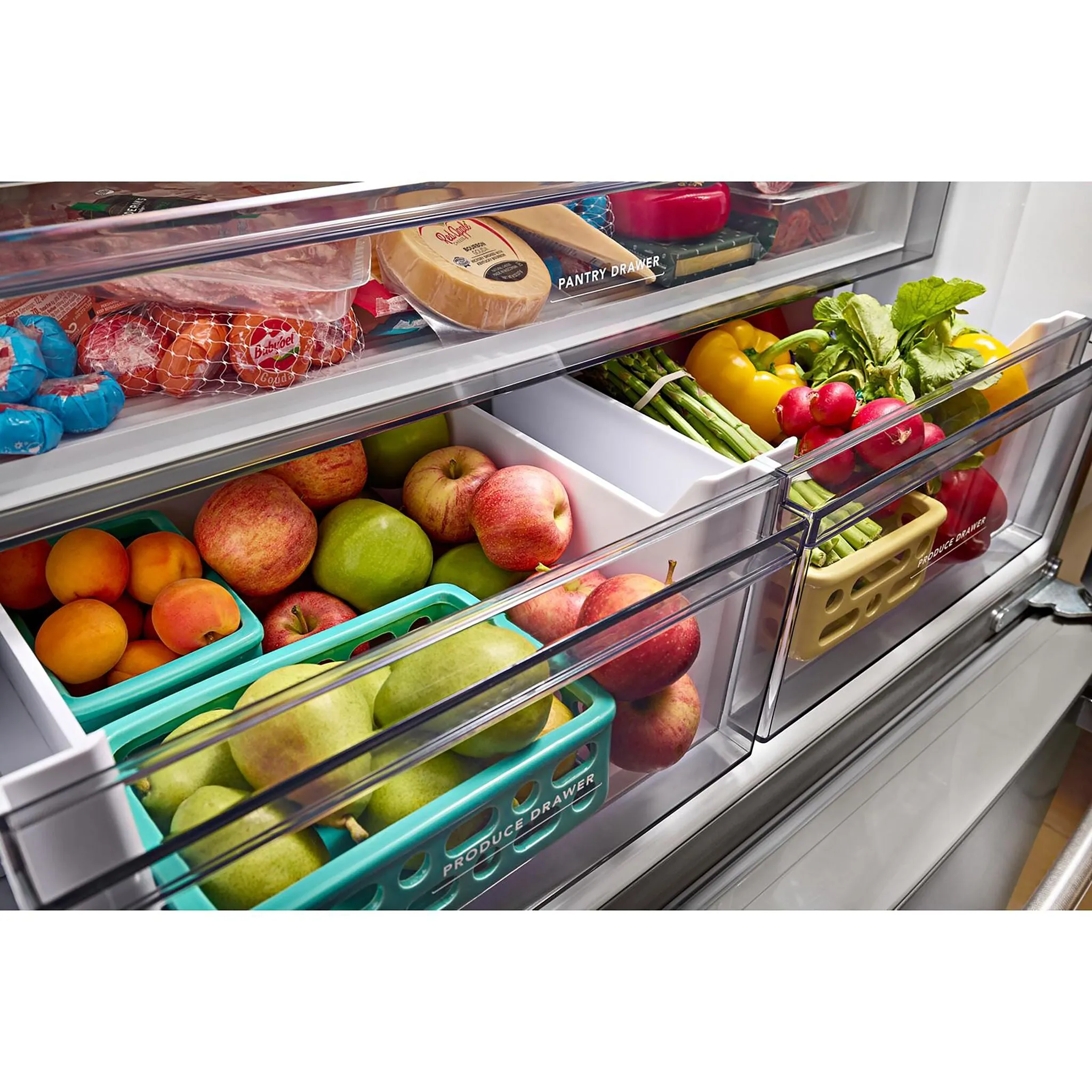 KitchenAid Fingerprint Resistant Black Stainless Counter-Depth French Door Refrigerator (20 Cu.Ft.) - KRFC136RBS