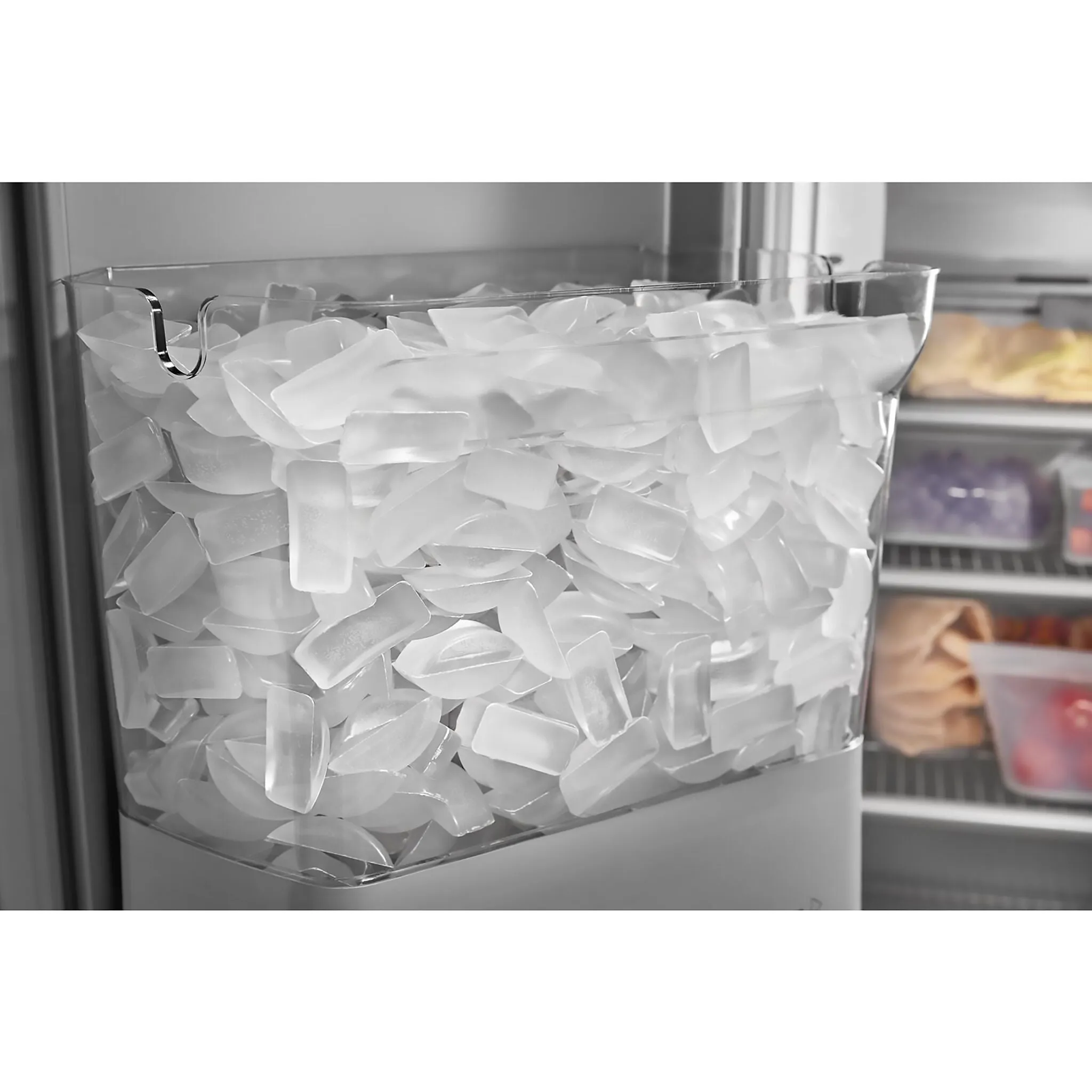 KitchenAid PrintShield Stainless Built-In Side-by-Side Refrigerator with Ice and Water Dispenser (20.8 Cu.Ft.) - KBSD706MPS