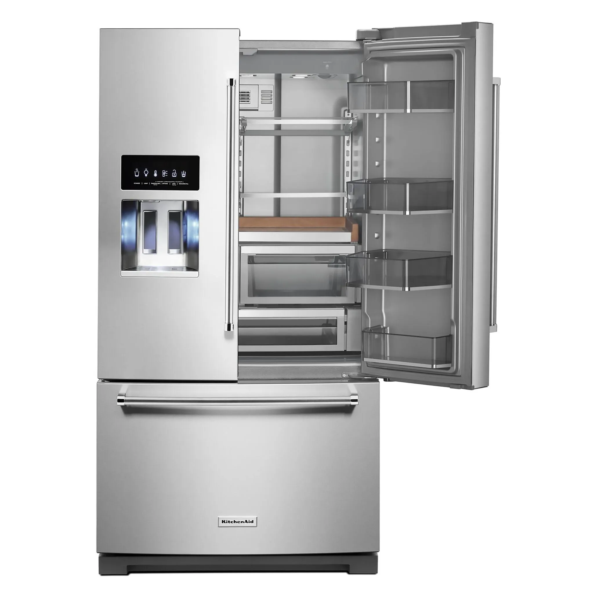 KitchenAid PrintShield™ Stainless Steel French Door Refrigerator (27 Cu.Ft.) - KRFF577KPS