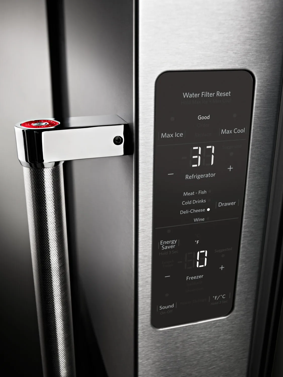 KitchenAid Stainless Steel Counter-Depth French Door Refrigerator (23.8 Cu. Ft.) - KRFC704FPS