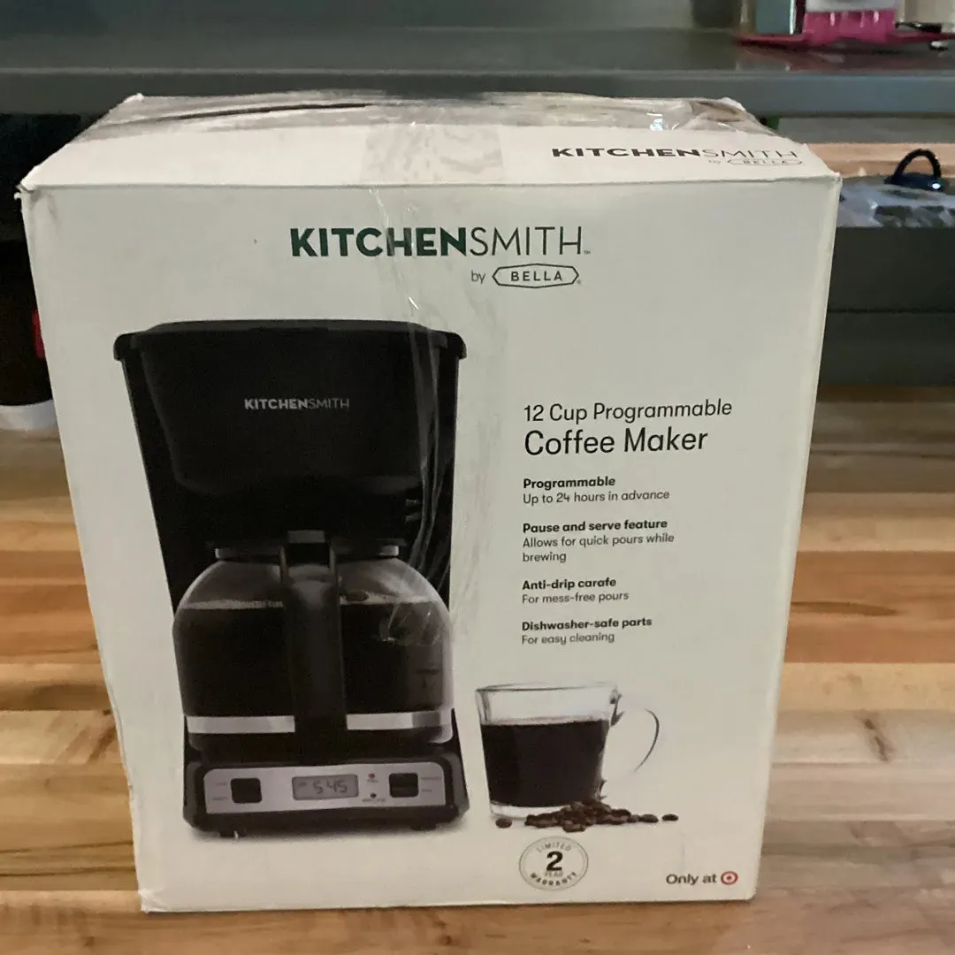 KitchenSmith by Bella 12 Cup Programmable Coffeemaker