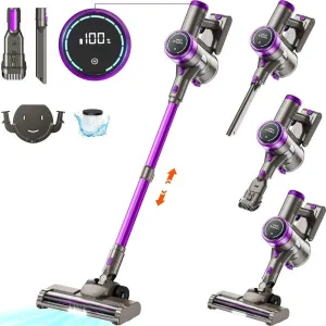 KUOSE P2 Cordless Vacuum Cleaner 38000pa/400W 50min 2200mAh Lightweight Stick Vacuum Cleaners for Home Pet Hair Car Carpet Hardwood Floor