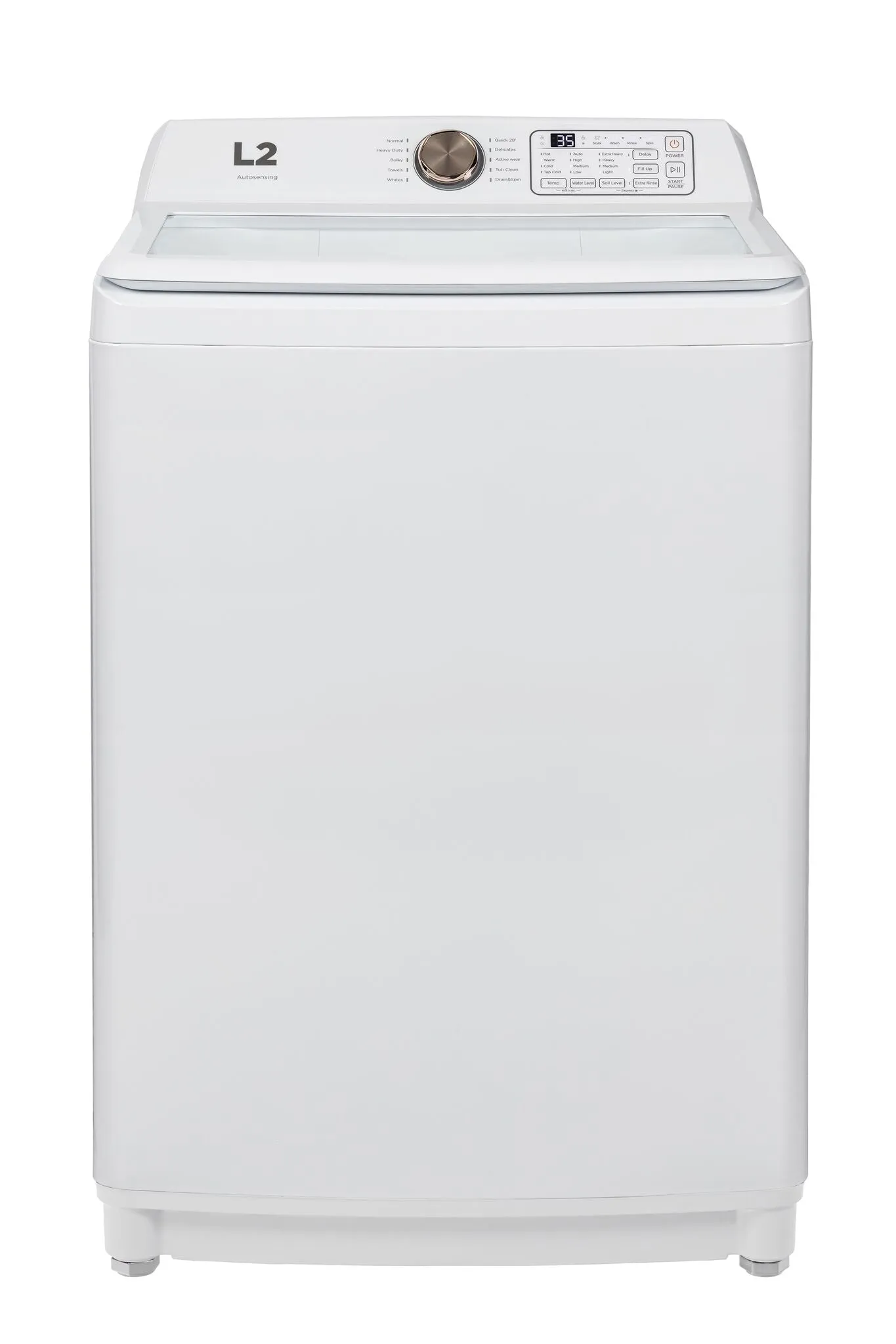 L2 White Top-Load Washer (5.1 Cu.Ft.) and Electric Dryer (7 Cu.Ft.) - LT51N1BWWC/LE47A3AWW
