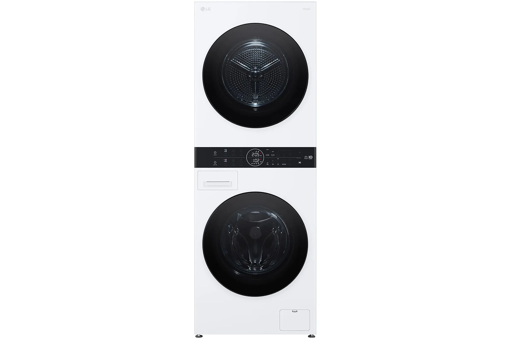 LG 24" White Single Unit WashTower™ Front Load Washer (3.1 Cu.ft) and Electric Ventless Heat Pump Dryer (4.2 Cu.ft) - WKHC152HWA