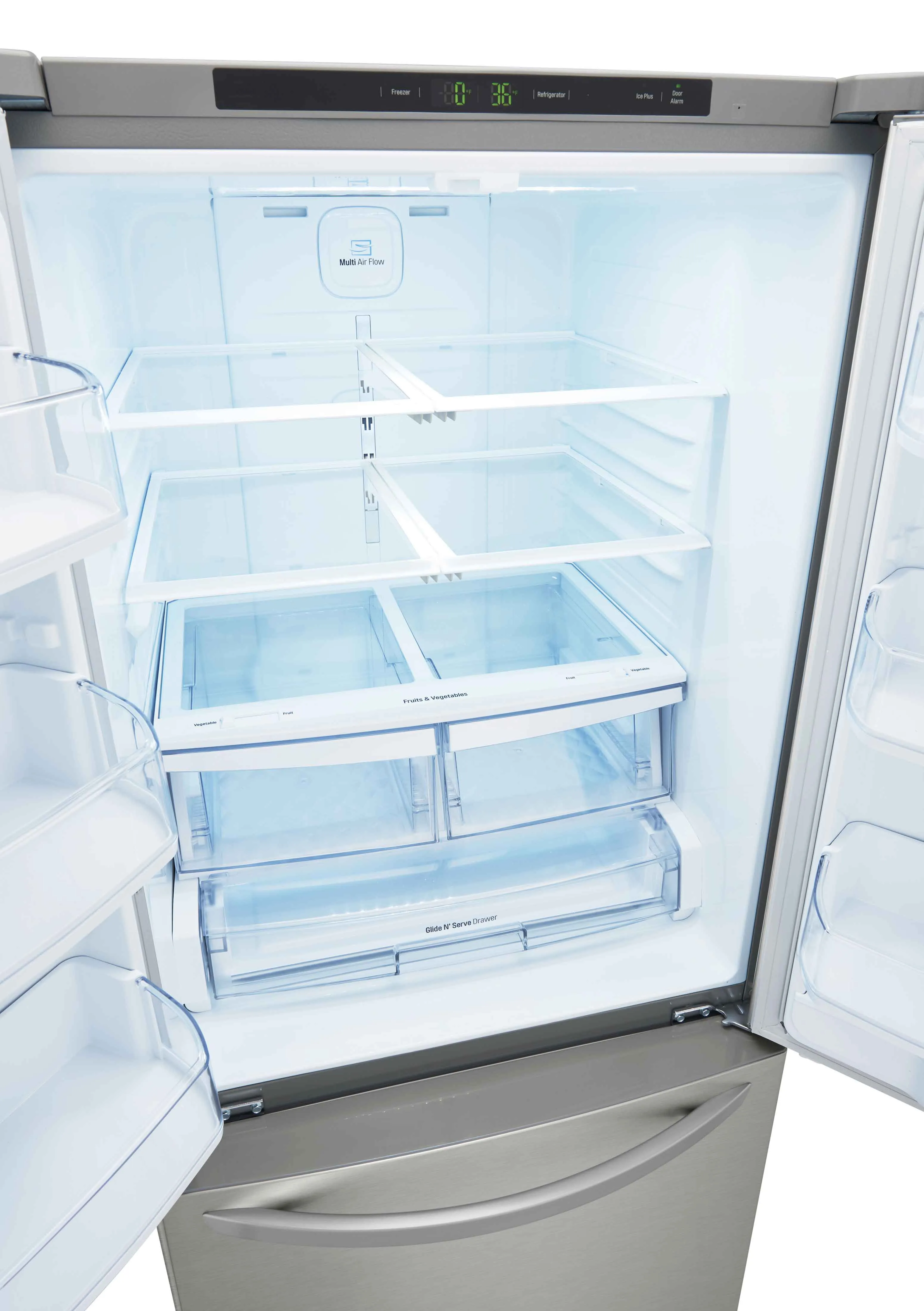 LG 30" Smudge Resistant Stainless Steel French Door Refrigerator (22 cu. ft.) - LRFNS2200S
