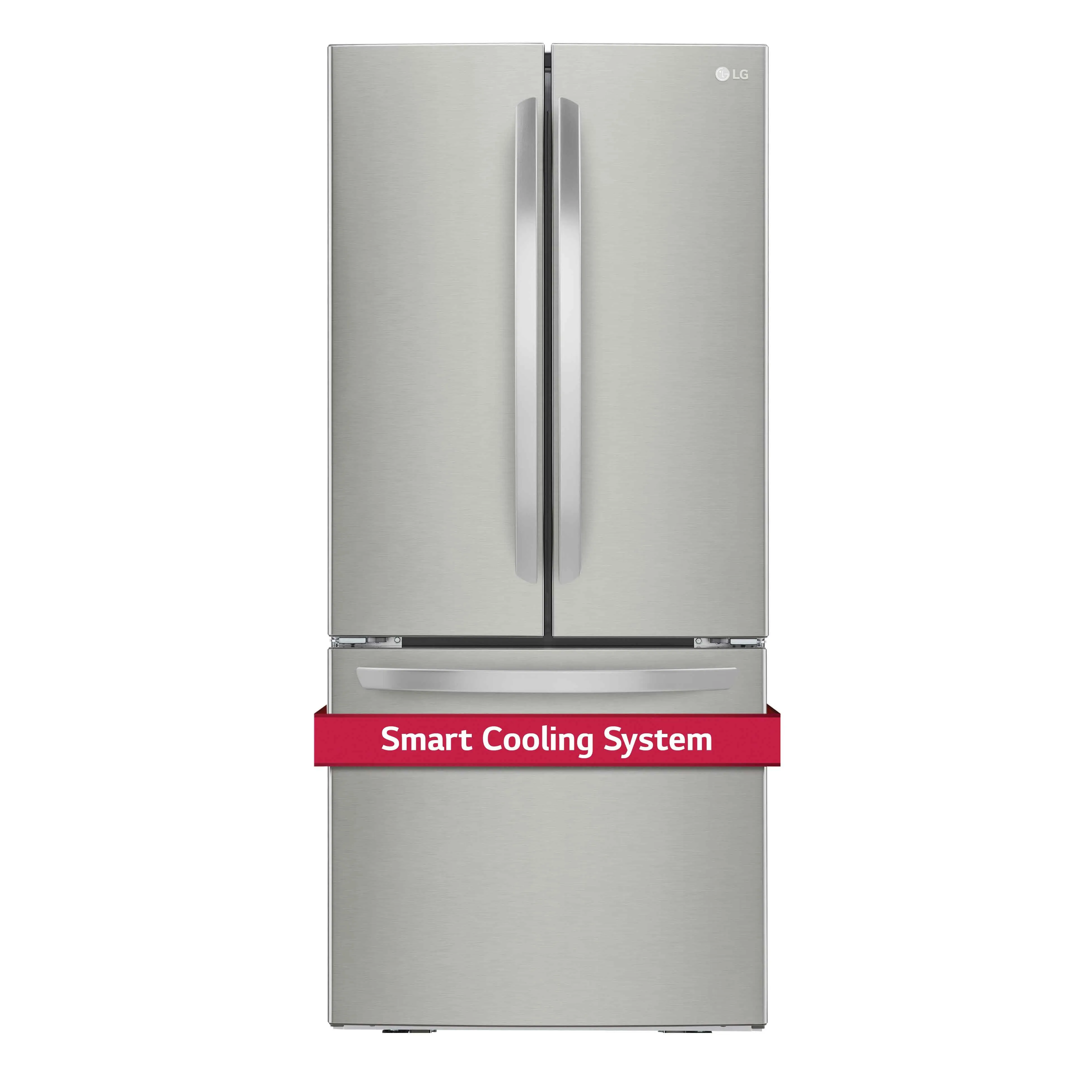 LG 30" Smudge Resistant Stainless Steel French Door Refrigerator (22 cu. ft.) - LRFNS2200S