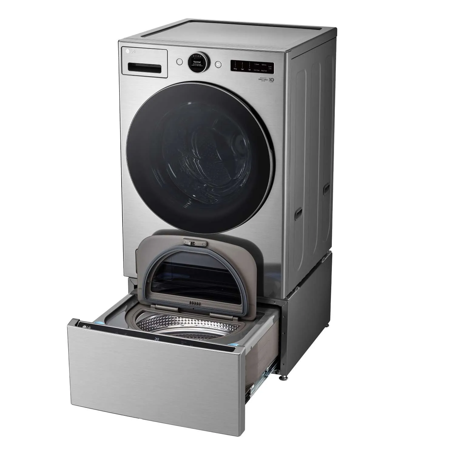 LG Graphite Steel 5.2 cu. ft. Front Load Washer with AI DD™ and LCD Knob - WM5500HVA