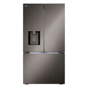 LG Smart Counter-Depth MAX™ Black Stainless Steel French Door Refrigerator with Four Types of Ice (26 cu. ft.) - LRYXC2606D