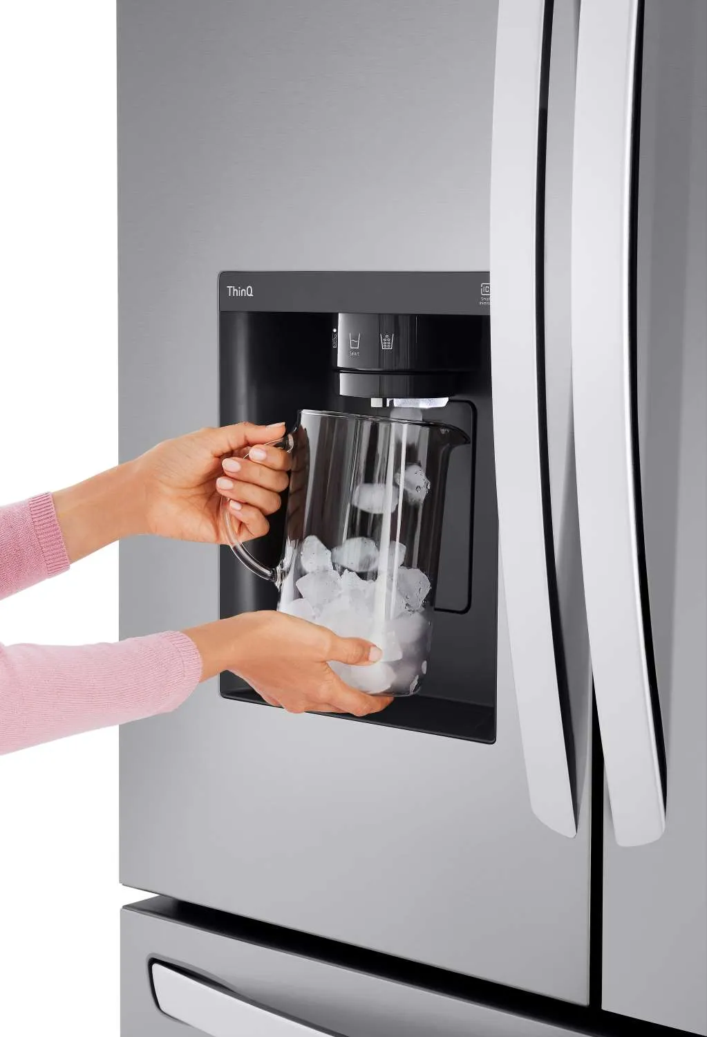 LG Smart Counter-Depth MAX™ Stainless Steel French Door Refrigerator (26 cu. ft.) - LRFXC2606S