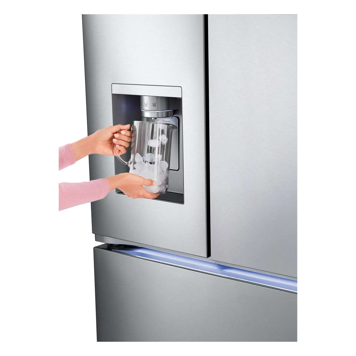 LG Smart Counter-Depth MAX™ Stainless Steel French Door Refrigerator with Four Types of Ice (26 cu. ft.) - LRYXC2606S