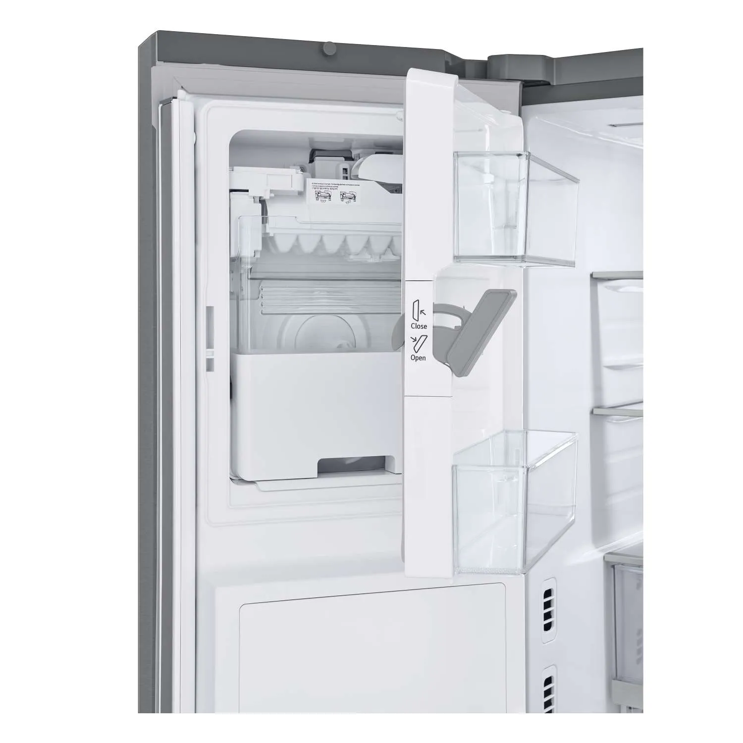 LG Smart Counter-Depth MAX™ Stainless Steel French Door Refrigerator with Four Types of Ice (26 cu. ft.) - LRYXC2606S