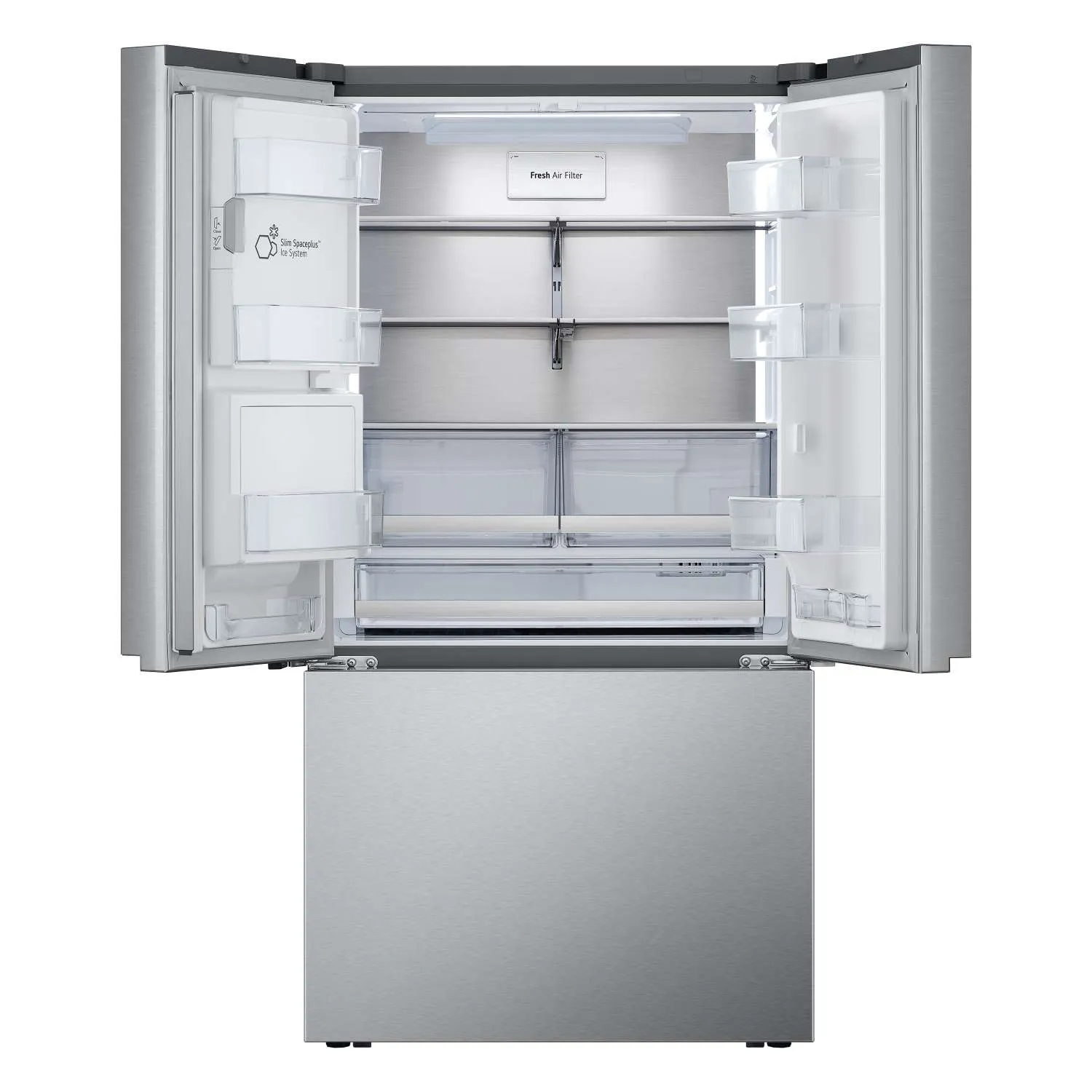 LG Smart Counter-Depth MAX™ Stainless Steel French Door Refrigerator with Four Types of Ice (26 cu. ft.) - LRYXC2606S