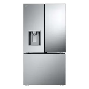 LG Smart Mirror InstaView® Counter-Depth MAX™ Stainless Steel French Door Refrigerator with Four Types of Ice (26 cu.ft.) - LRYKC2606S