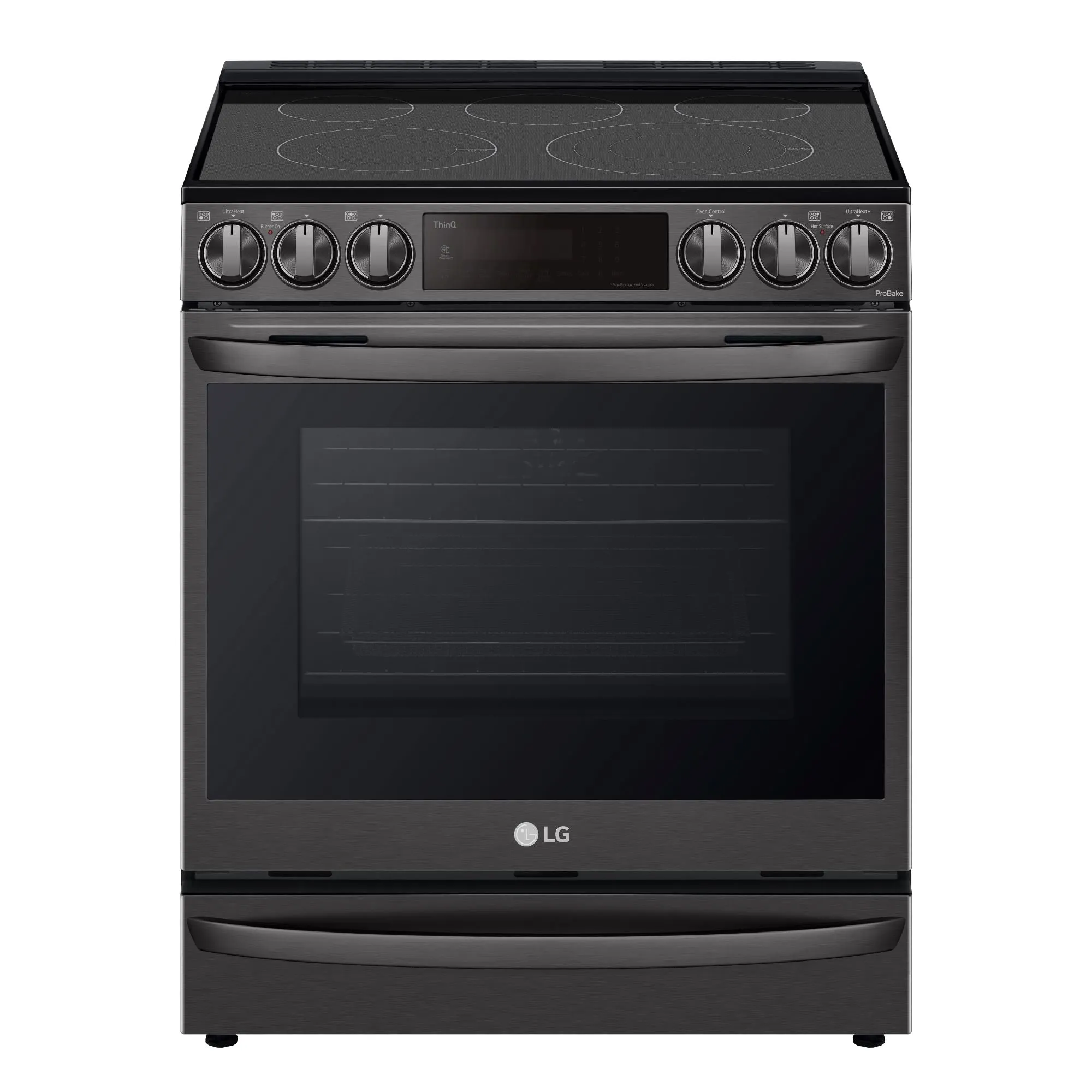 LG Smudge Resistant Black Stainless Steel Smart Wi-Fi Enabled ProBake Convection® InstaView™ Electric Slide-in Range with Air Sous Vide and AirFry (6.3 Cu.Ft) - LSEL6337D