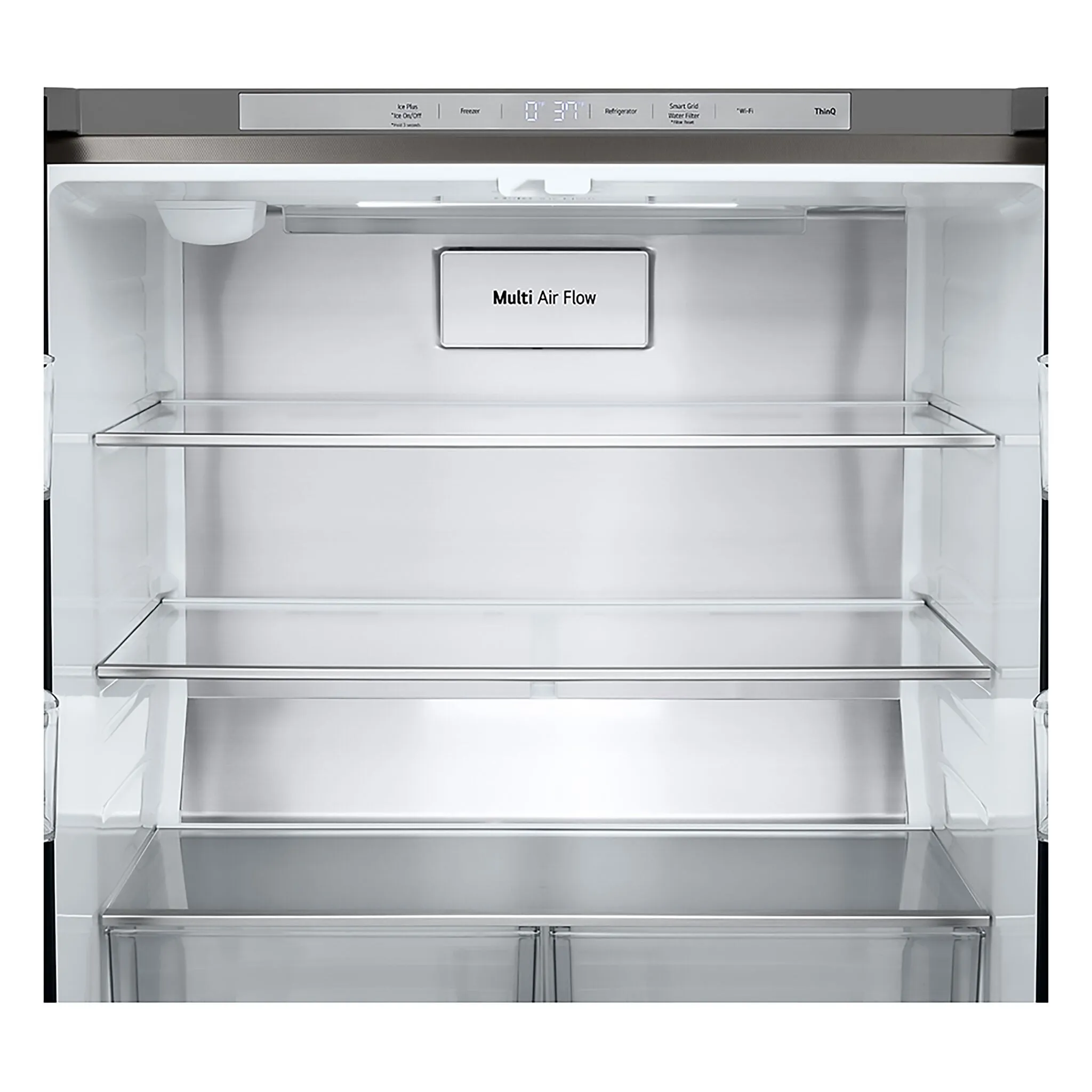 LG Smudge Resistant Stainless Steel French 4-Door Counter-Depth Refrigerator with Ice Maker (19 cu.ft) - LF19C8200S
