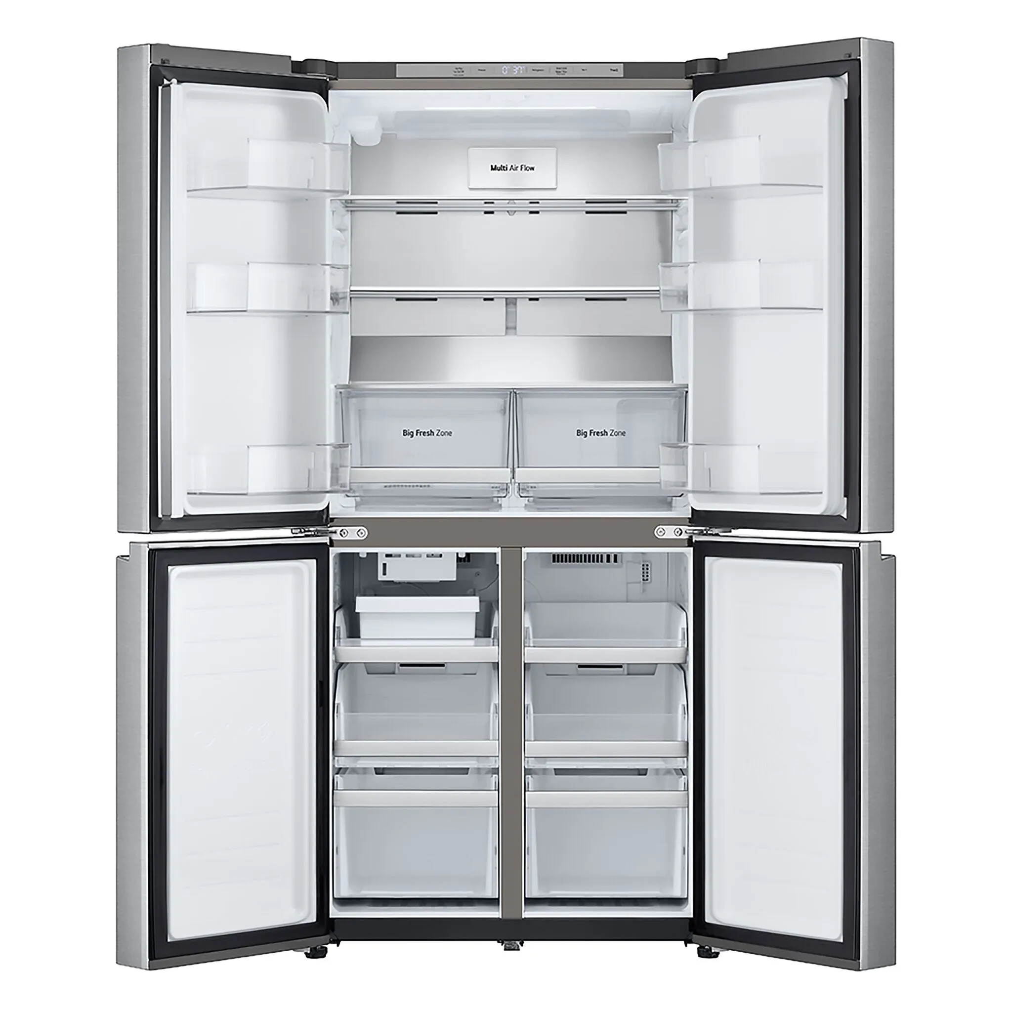 LG Smudge Resistant Stainless Steel French 4-Door Counter-Depth Refrigerator with Ice Maker (19 cu.ft) - LF19C8200S