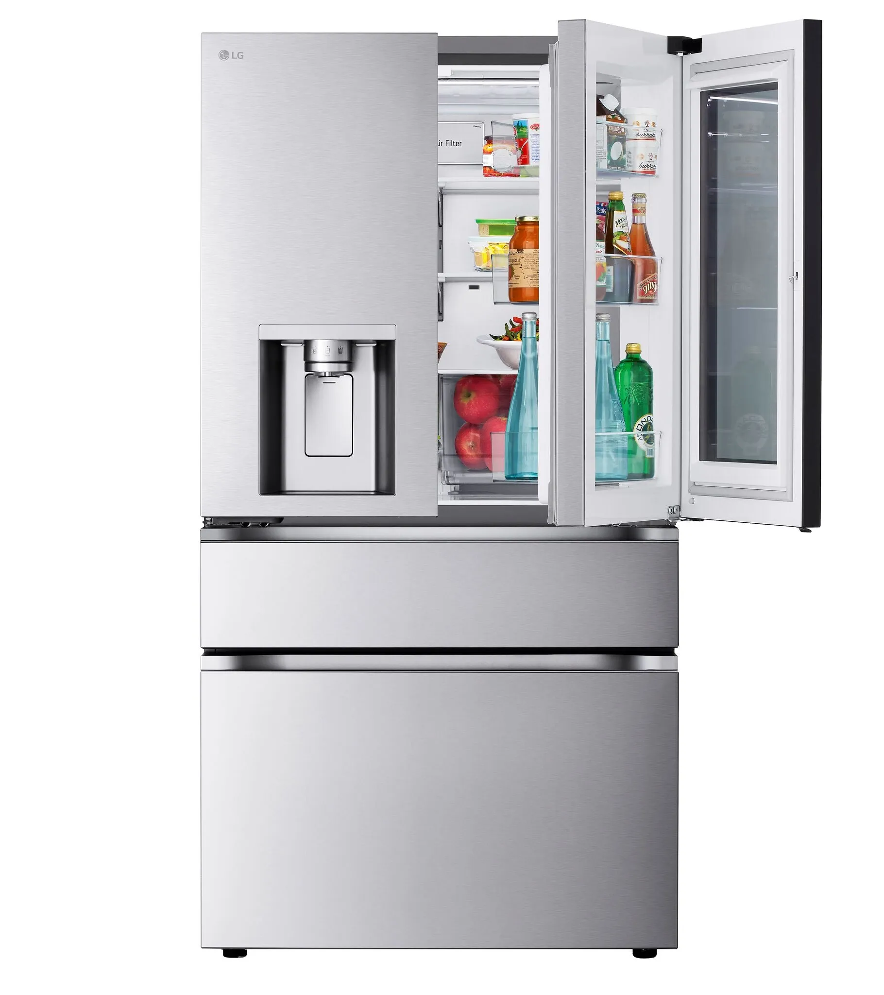 LG Smudge Resistant Stainless Steel Smart MAX 4-Door French Door Refrigerator with MyColor (29 Cu.ft) - LF29S8365S