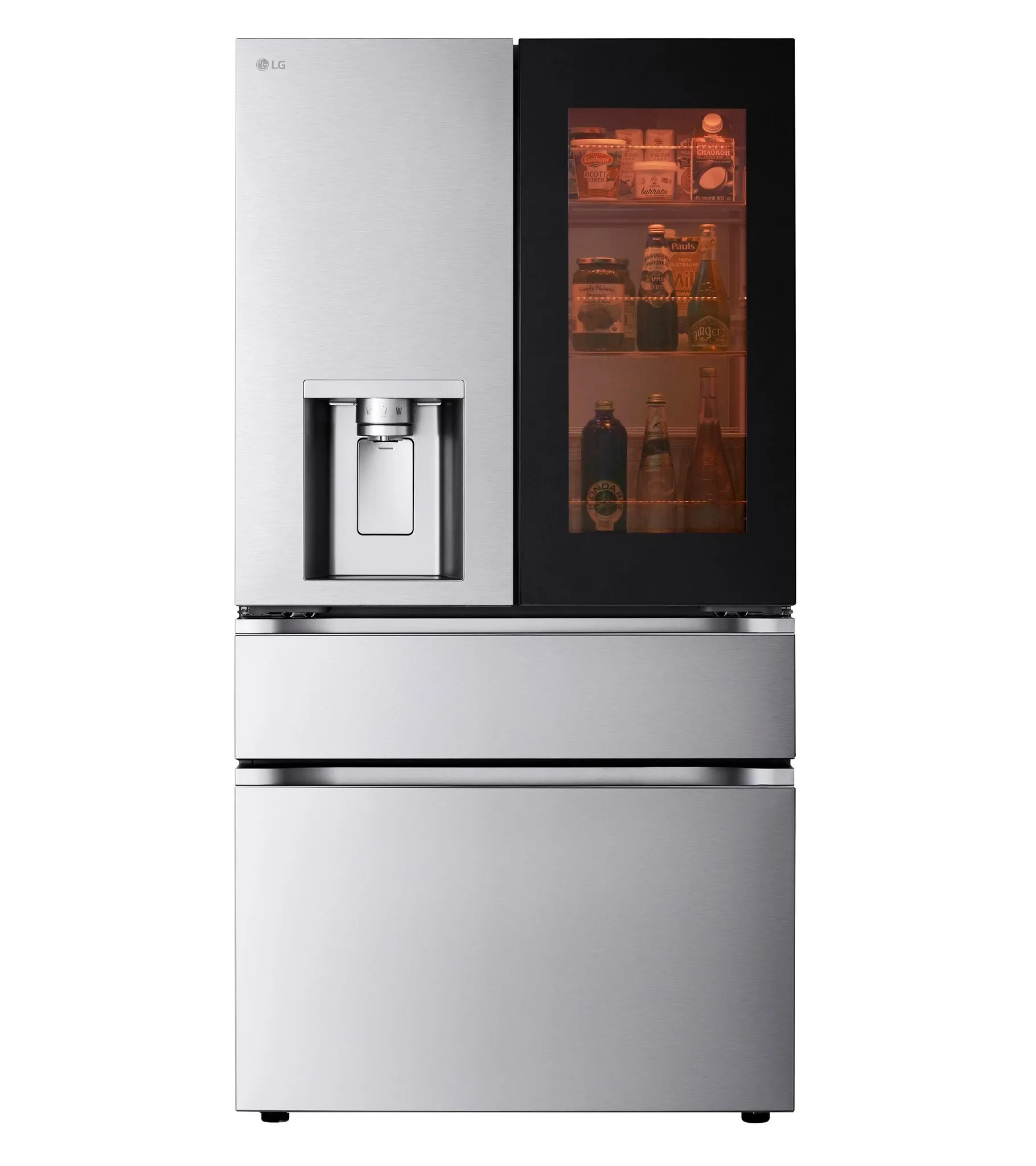 LG Smudge Resistant Stainless Steel Smart MAX 4-Door French Door Refrigerator with MyColor (29 Cu.ft) - LF29S8365S