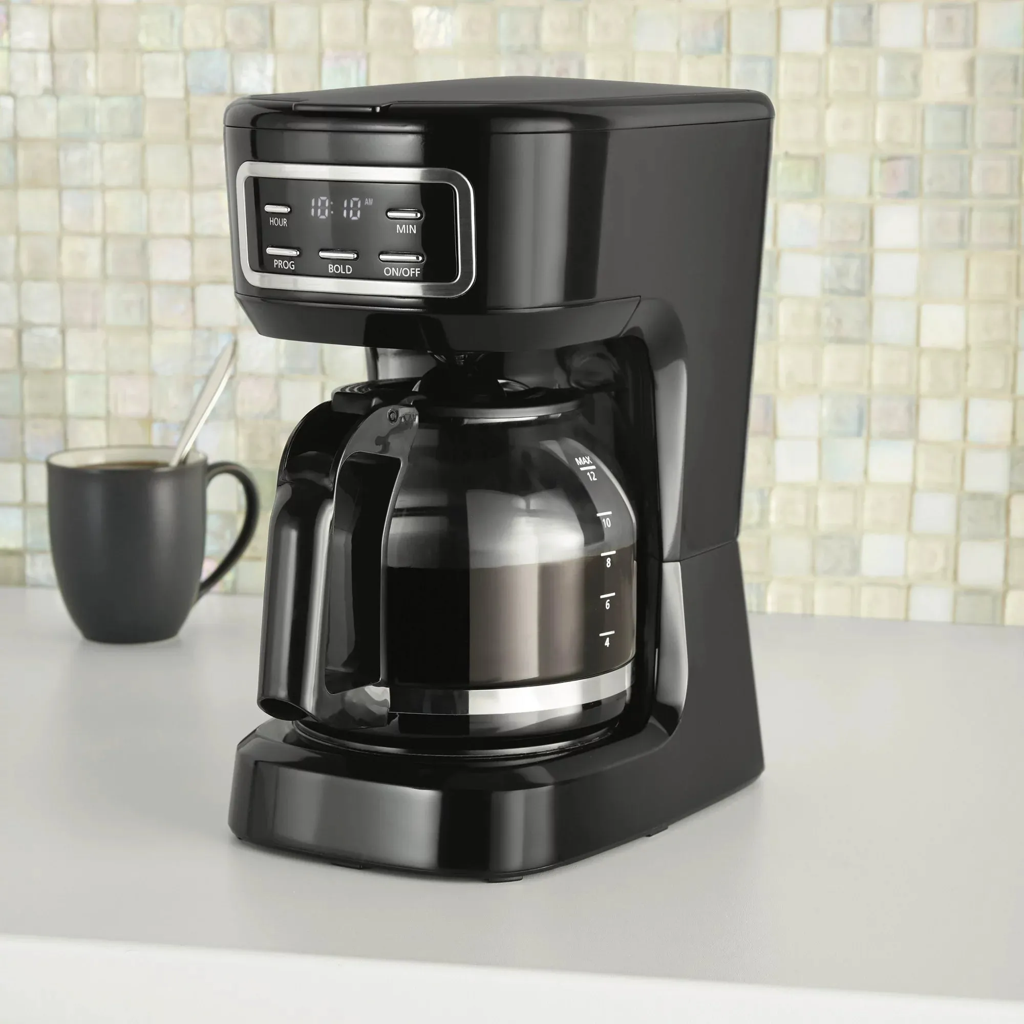 Mainstays CM1449-UL 12 Cup Programmable Coffee Maker, Drip Coffee Maker