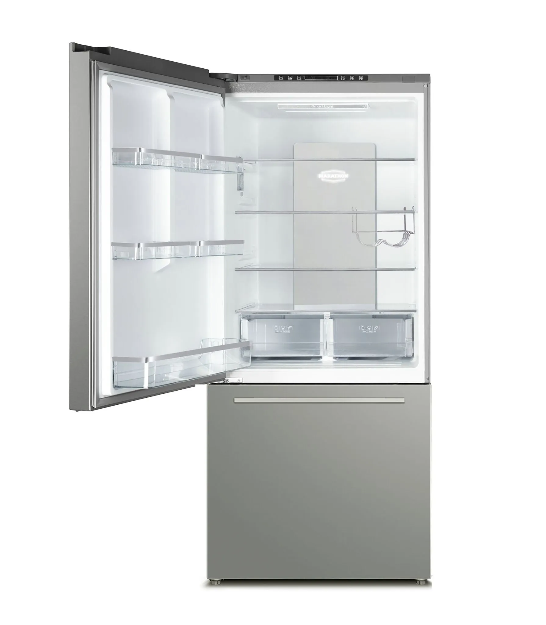 Marathon Stainless Steel Bottom Mount Refrigerator (18 Cu.Ft.) - MFF179SSBM-LH