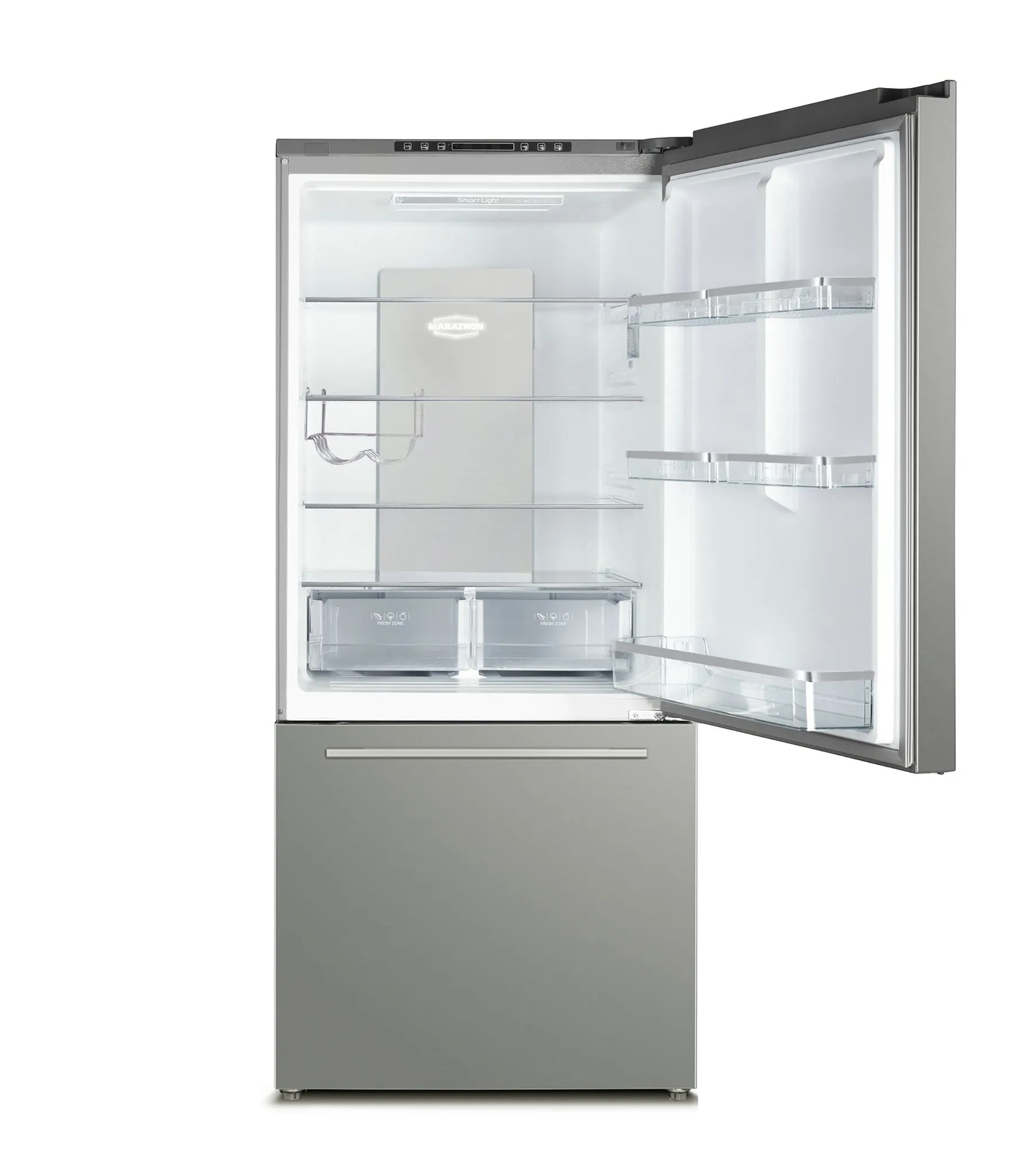 Marathon Stainless Steel Bottom Mount Refrigerator (18 Cu.Ft.) - MFF179SSBM-RH