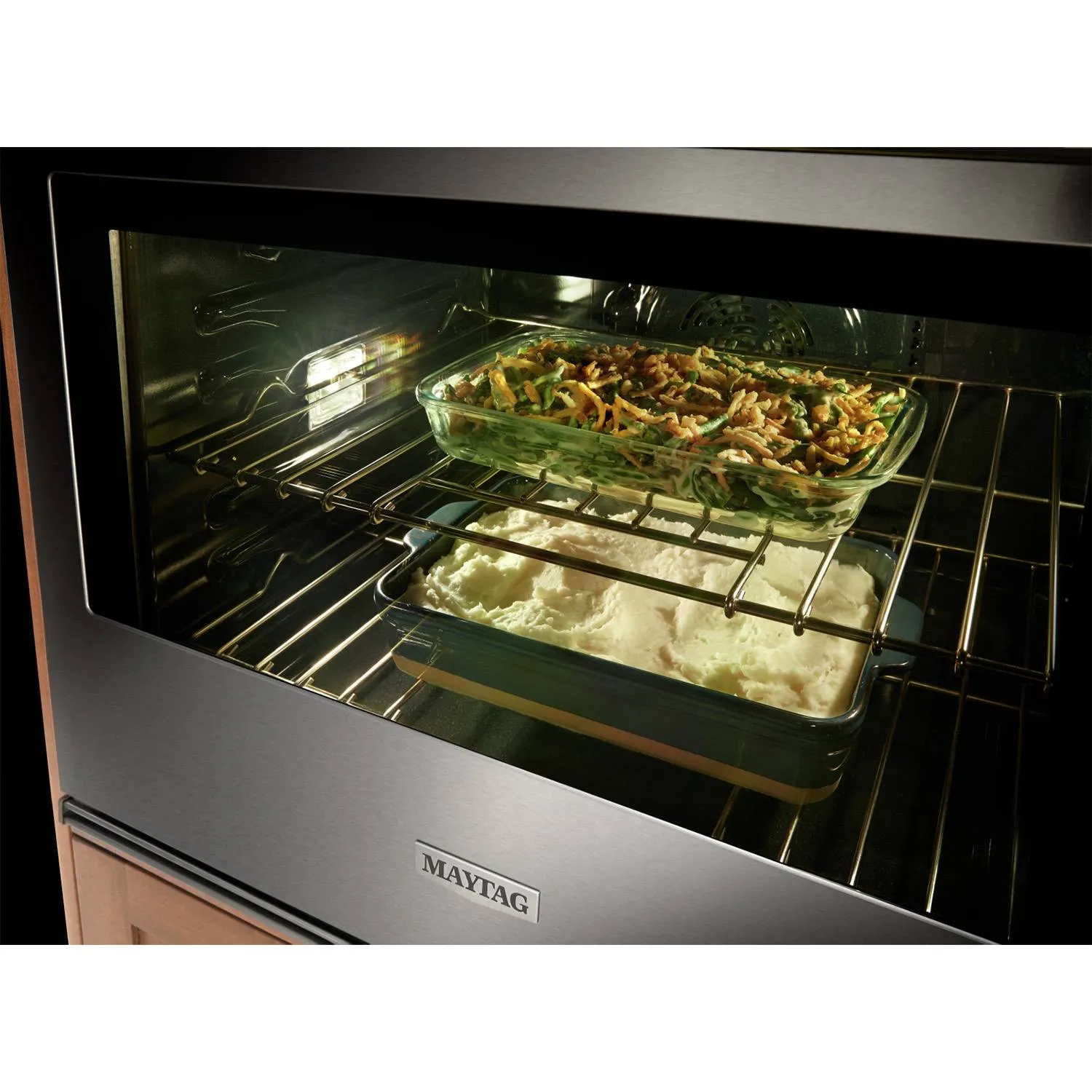 Maytag Fingerprint Resistant Stainless Steel Double Wall Oven (10.00 Cu Ft) - MOED6030LZ