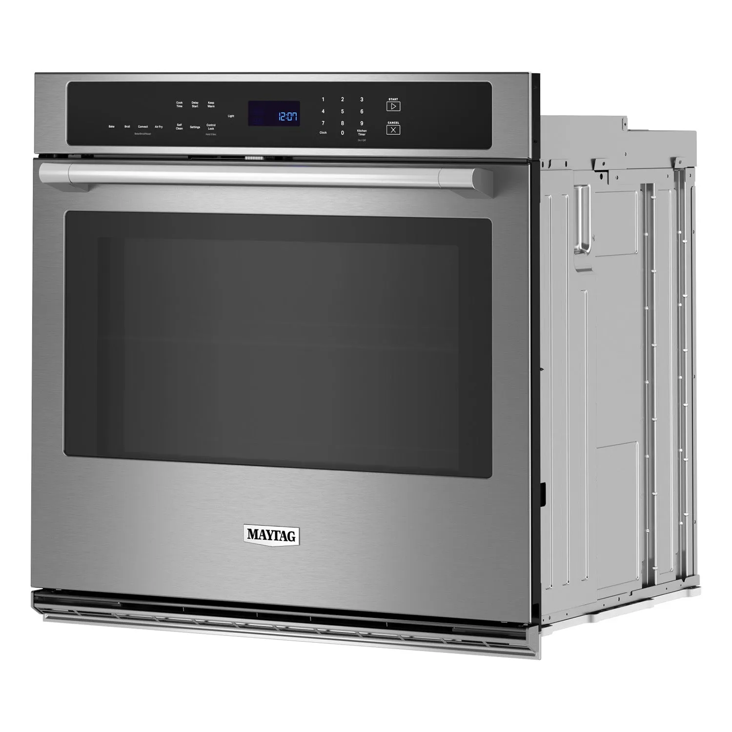 Maytag Fingerprint Resistant Stainless Steel Wall Oven with Air Fry (5.00 Cu Ft) - MOES6030LZ
