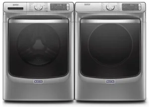 Maytag Metallic Slate Front-Load Washer (5.8 cu. ft.) & Electric Dryer (7.3 cu. ft.) - MHW8630HC/YMED8630HC