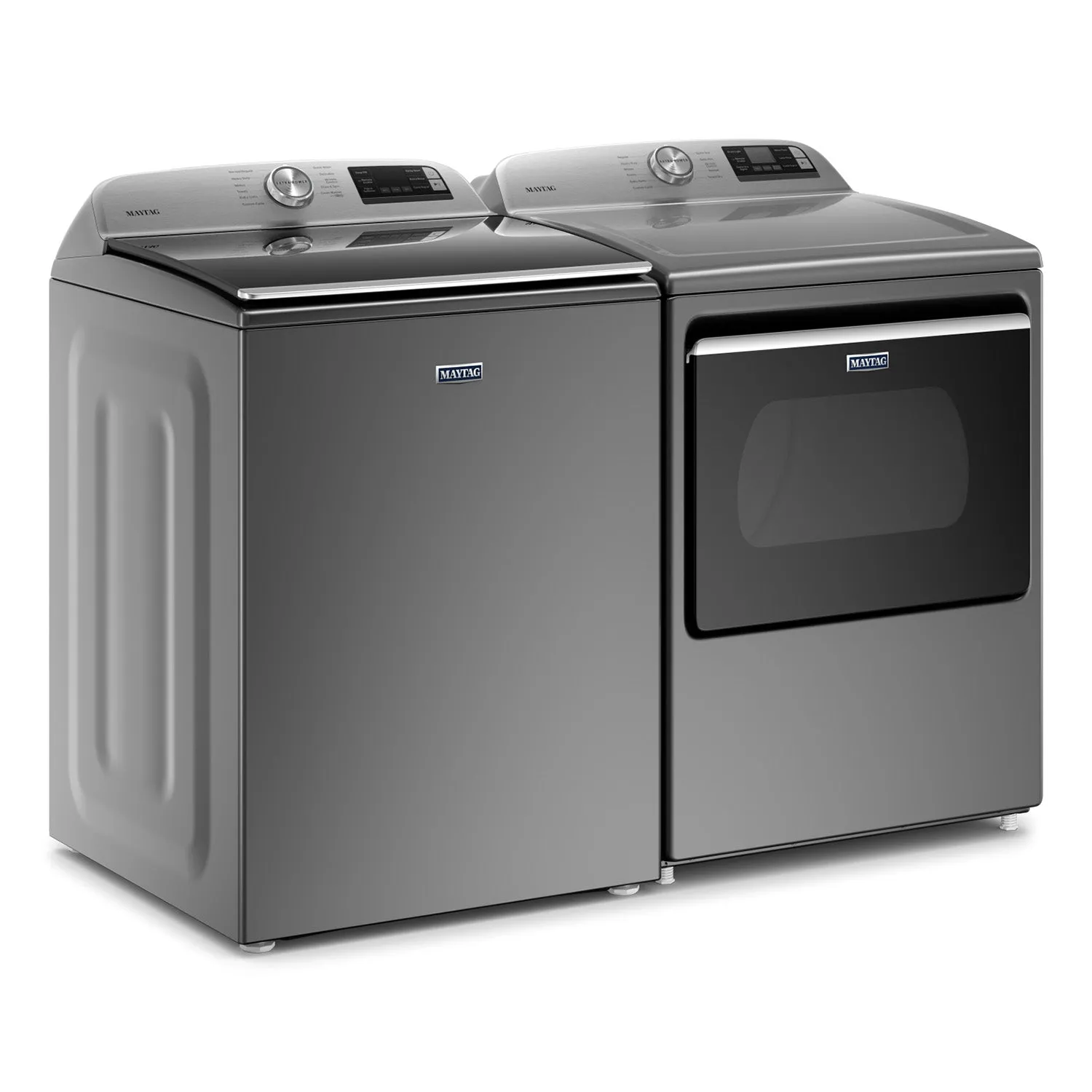 Maytag Metallic Slate Smart Top-Load Washer (5.4 cu. ft.) & Smart Gas Dryer (7.4 cu. ft.) - MVW6230HC/MGD6230HC