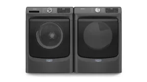 Maytag Volcano Black Front-Load Washer (5.2 cu. ft.) & Gas Dryer (7.3 cu. ft.) - MHW5630MBK/MGD6630MBK