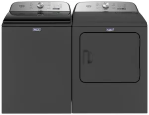 Maytag Volcano Black Top-Load Washer (5.4 cu. ft.) & Electric Dryer (7.0 cu. ft.) - MVW6500MBK/YMED6500MBK