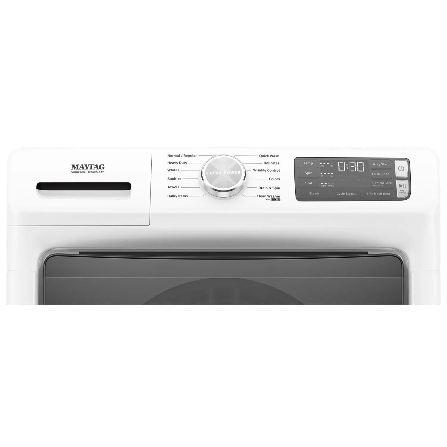 Maytag White Front-Load Washer (5.5 cu. ft.) & Gas Dryer (7.3 cu. ft.) - MHW6630HW/MGD5630HW
