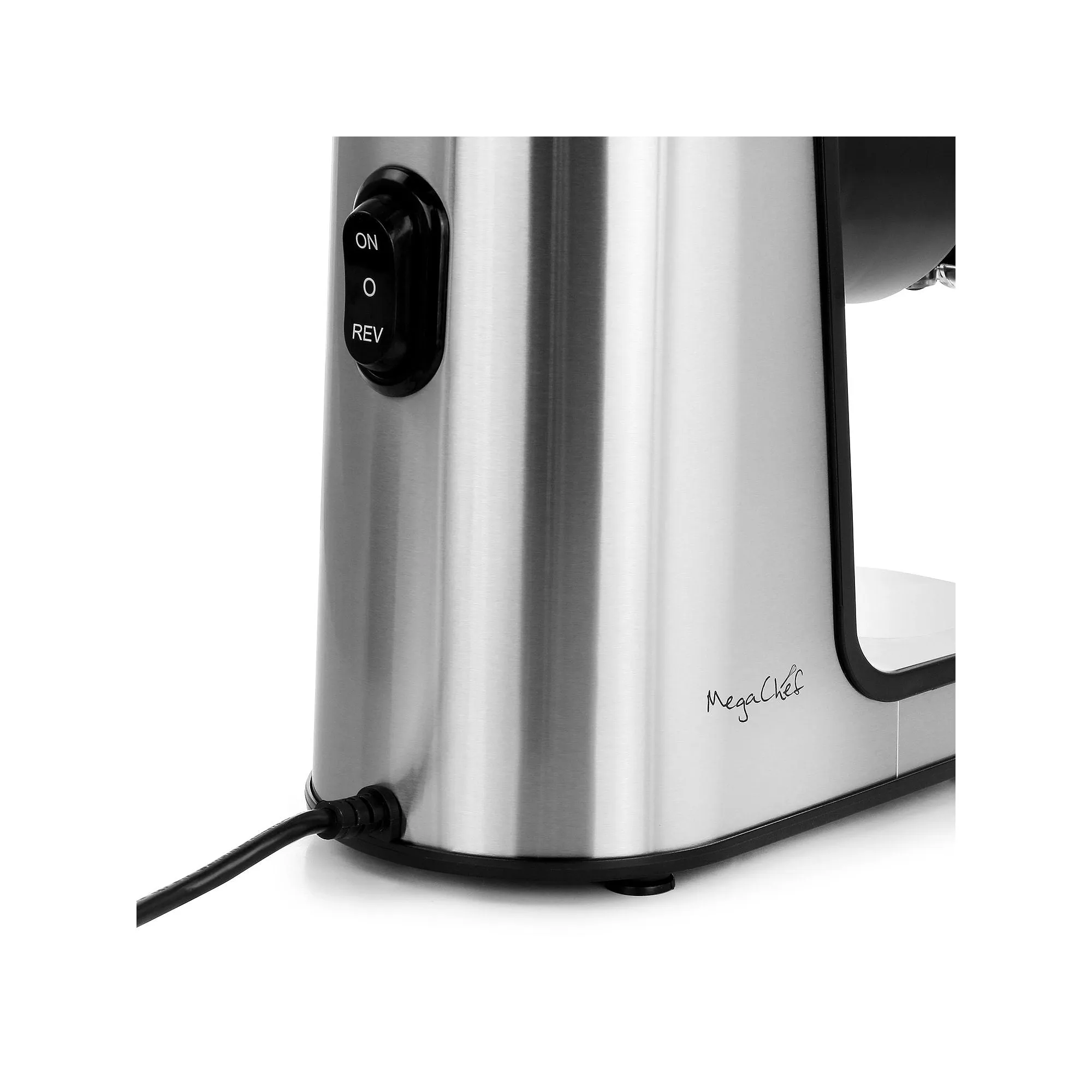 MegaChef MCSJ-111 150W Masticating Slow Juicer with Reverse Function, Stainless Steel
