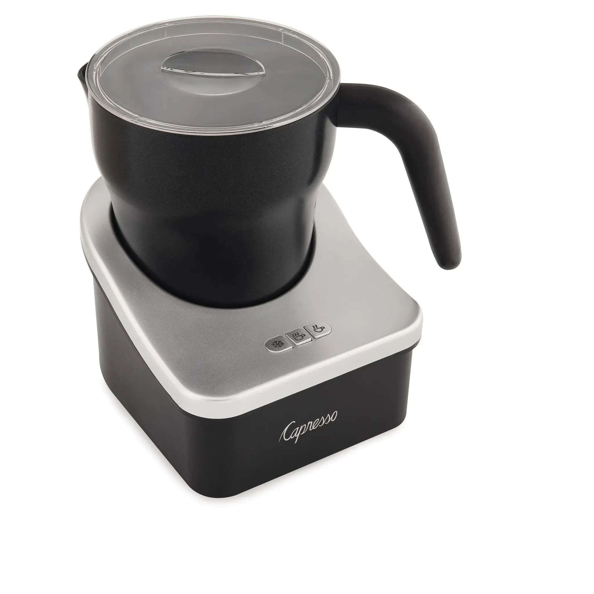 Milk Frother Froth PRO - Black/Silver 202.04: Electric Milk Steamer & Foamer, 600W, 1 Cup Capacity (See Description)